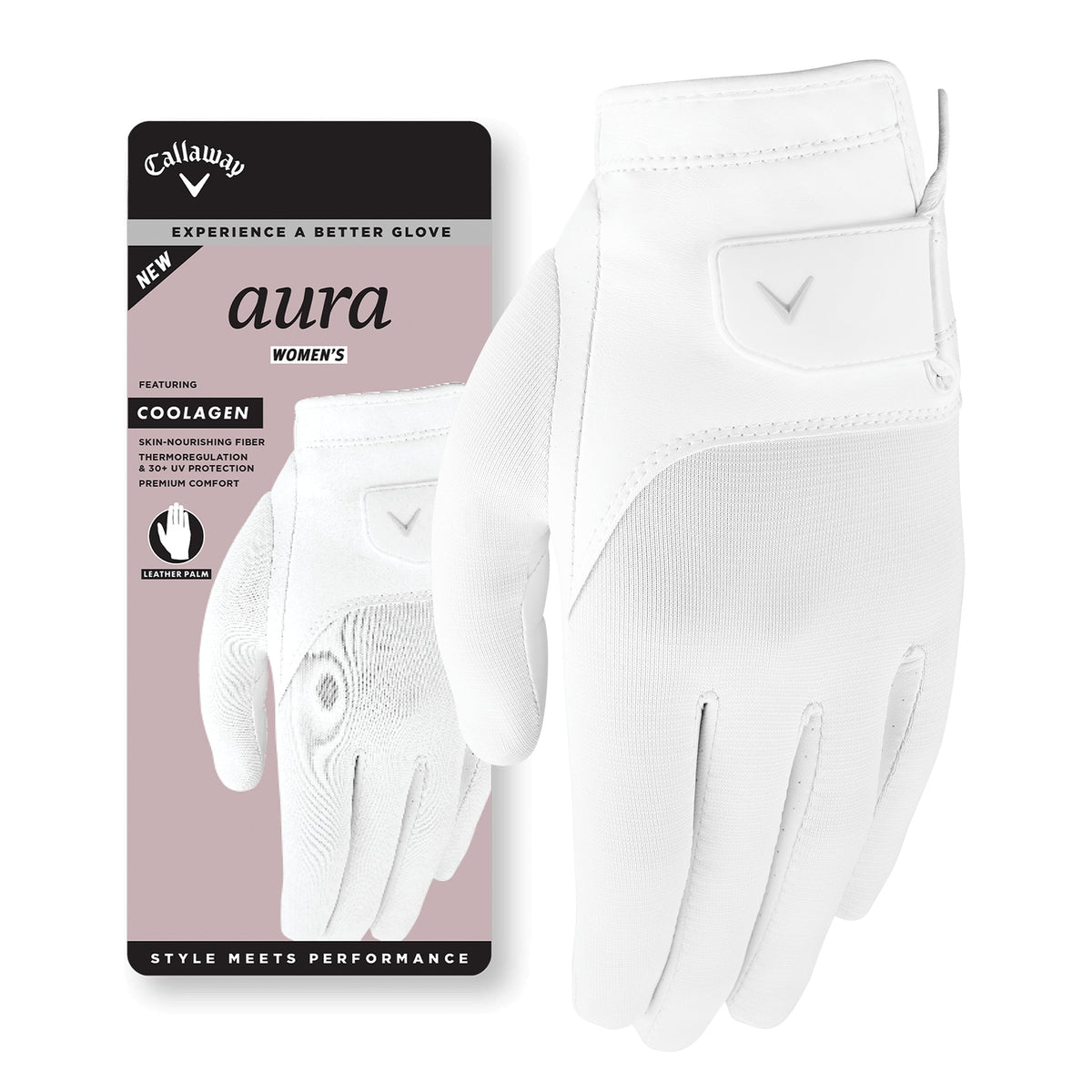 Callaway Aura 2026 Ladies Golf Gloves - 6-Pack