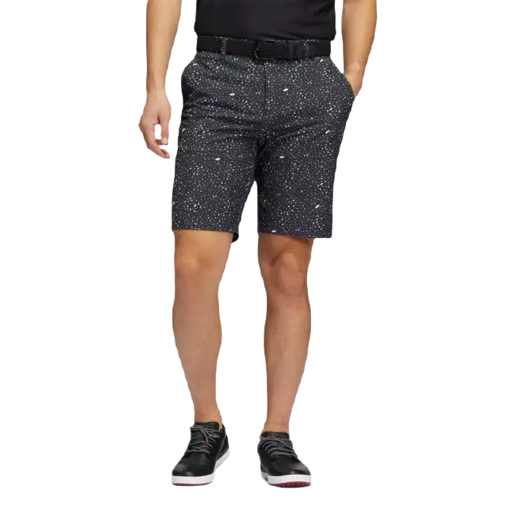 Adidas Ultimate365 Flag-Print Shorts - Black