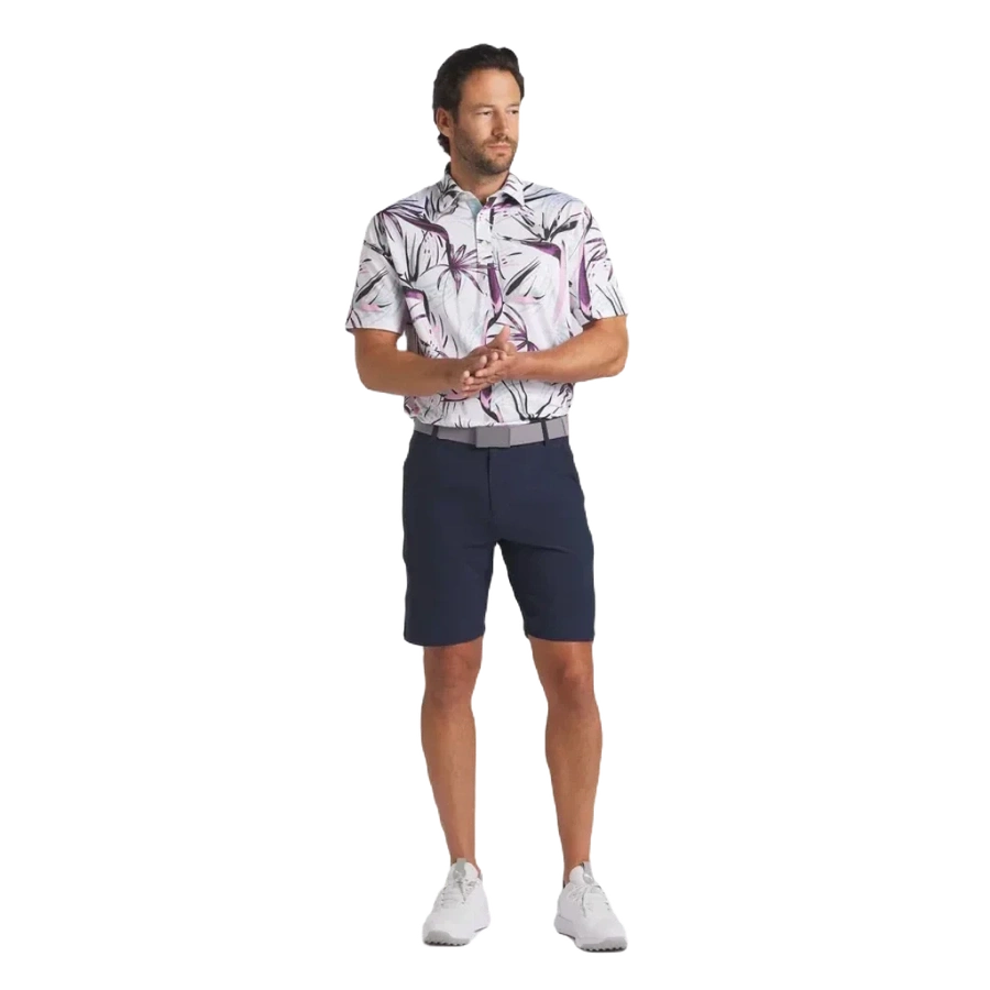 Puma MATTR Birds of Paradise Golf Polo - White