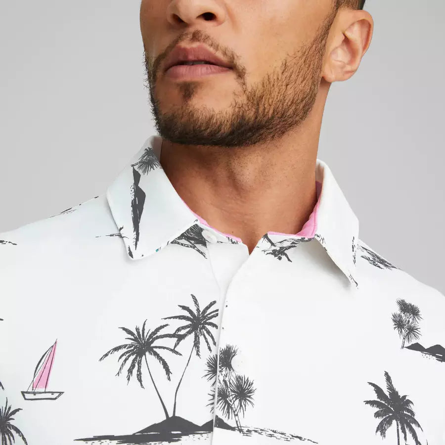 Puma hawaiian golf shirt hot sale
