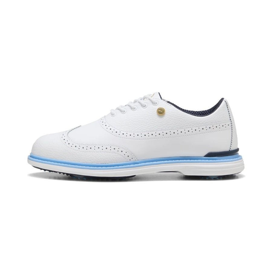 Puma Royale Wingtip Golf Shoes - White/Blue