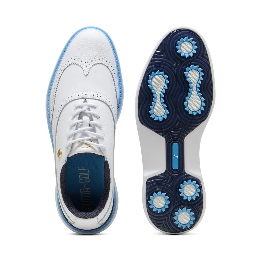 Puma Royale Wingtip Golf Shoes - White/Blue