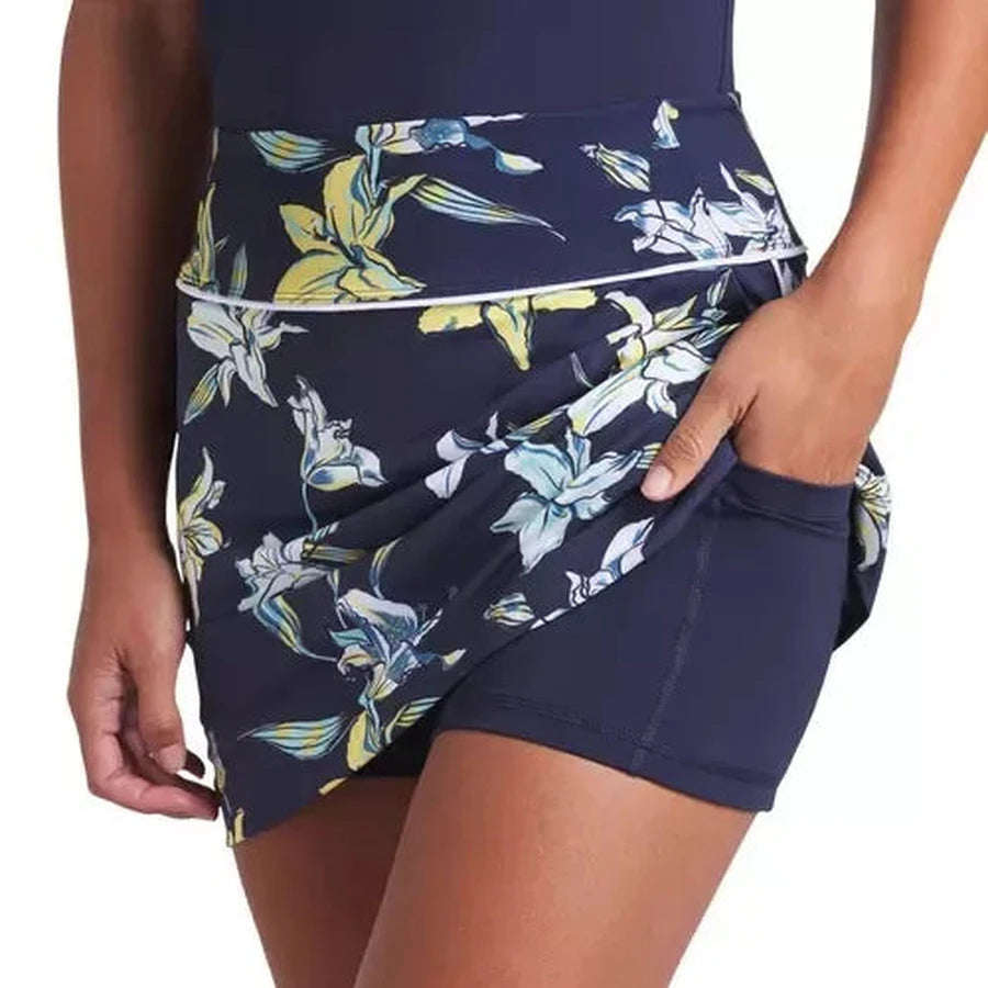 Puma Ladies Blake Lily Floral Golf Skirt