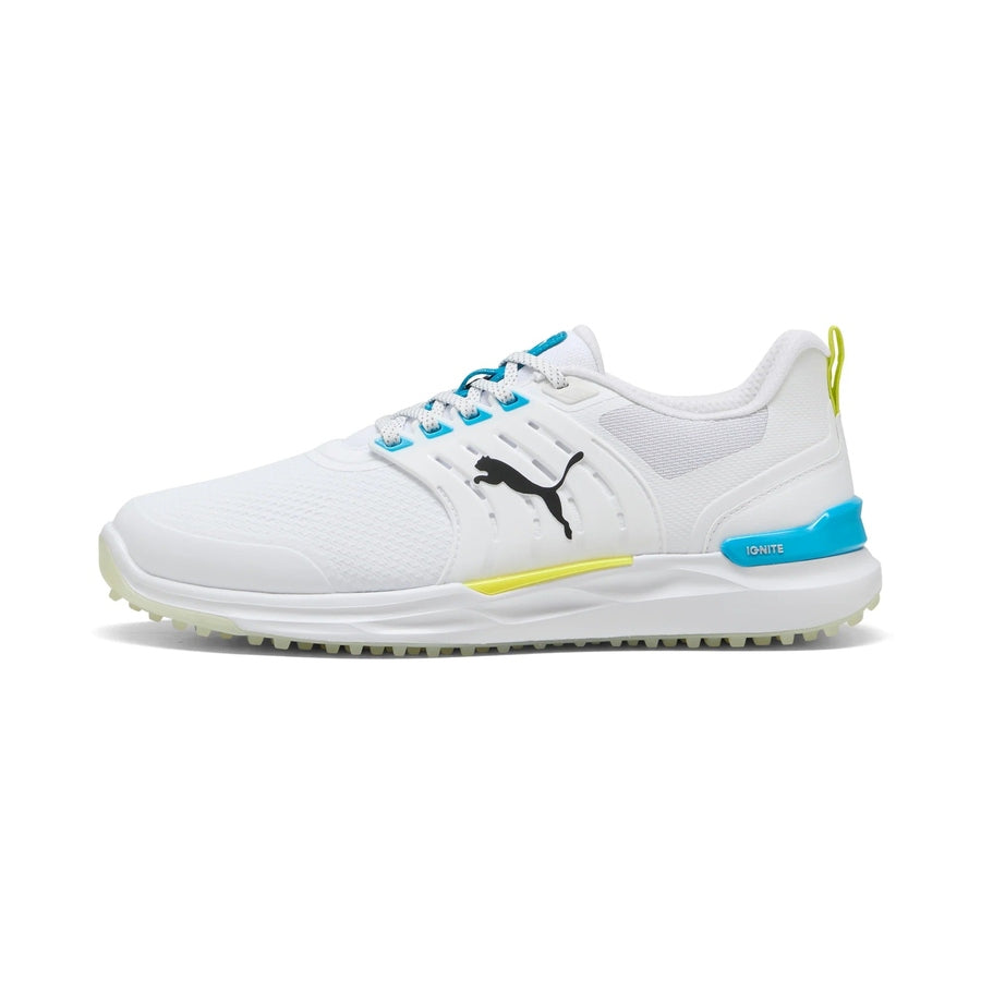 Puma Ignite Elevate 2 Spikeless Golf Shoes - White/Blue