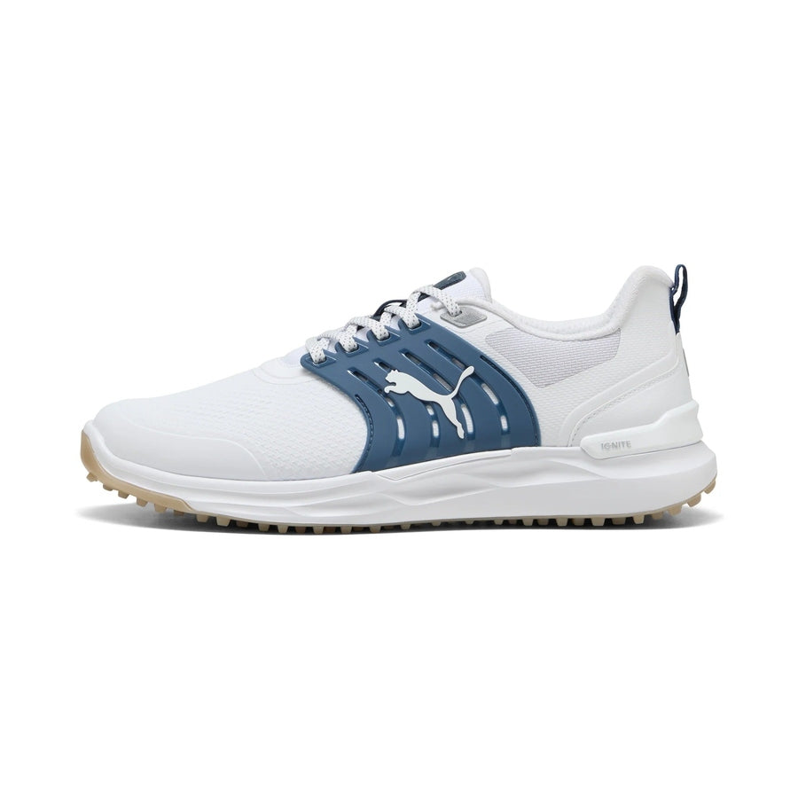 Puma Ignite Elevate 2 Spikeless Golf Shoes - White/Indigo