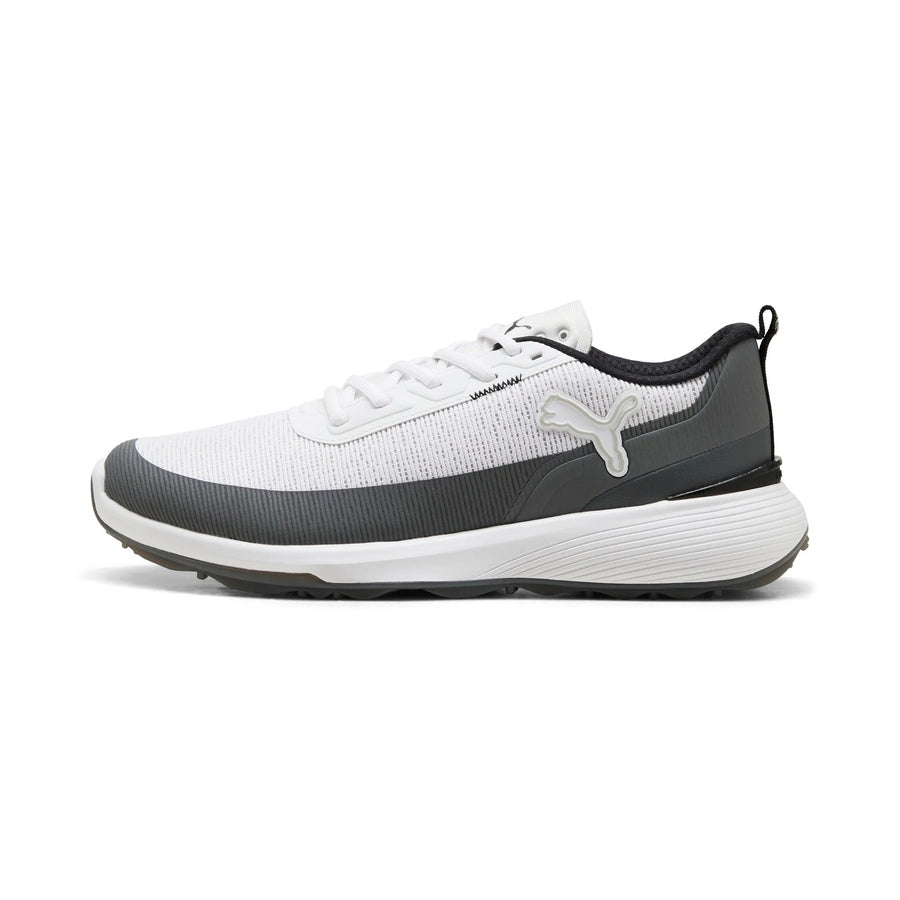 Puma Gruve Sport Spikeless Golf Shoes - White/Ash Gray