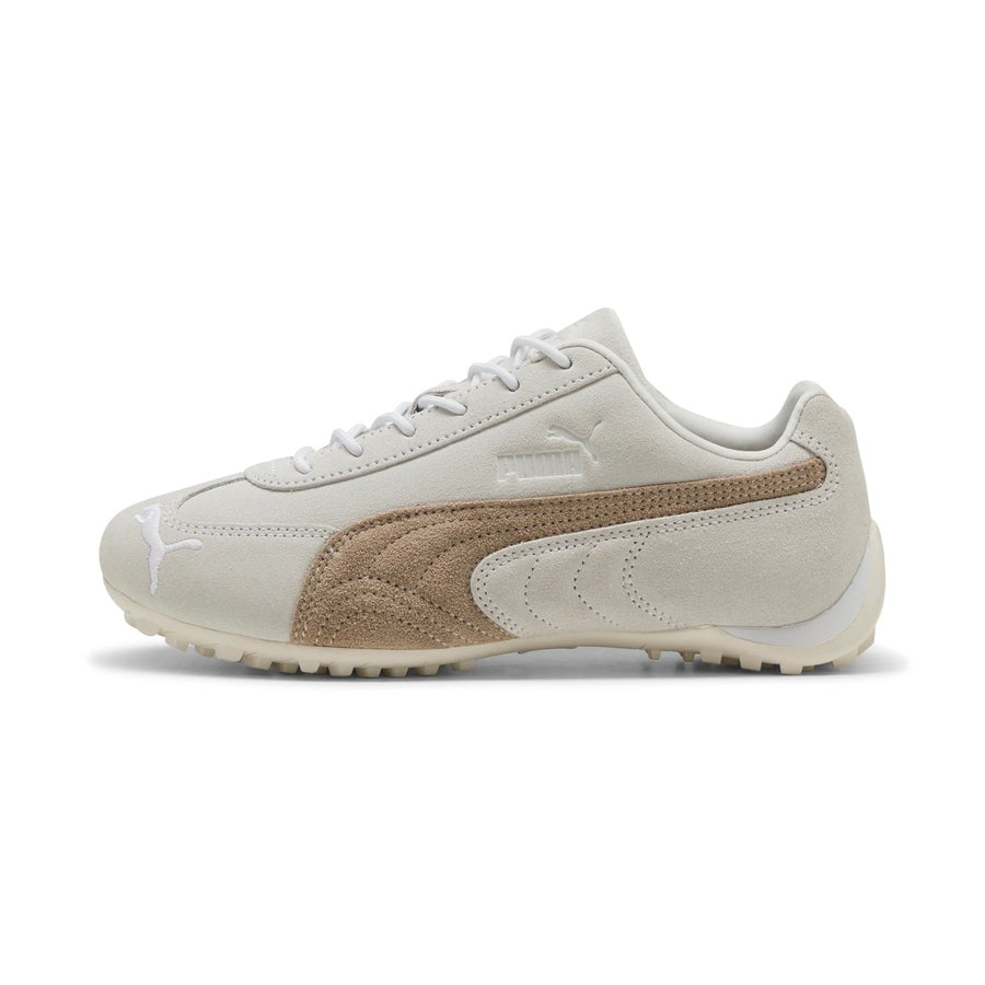 Puma Ladies Speedcat G Spikeless Golf Shoes - White/Coffee