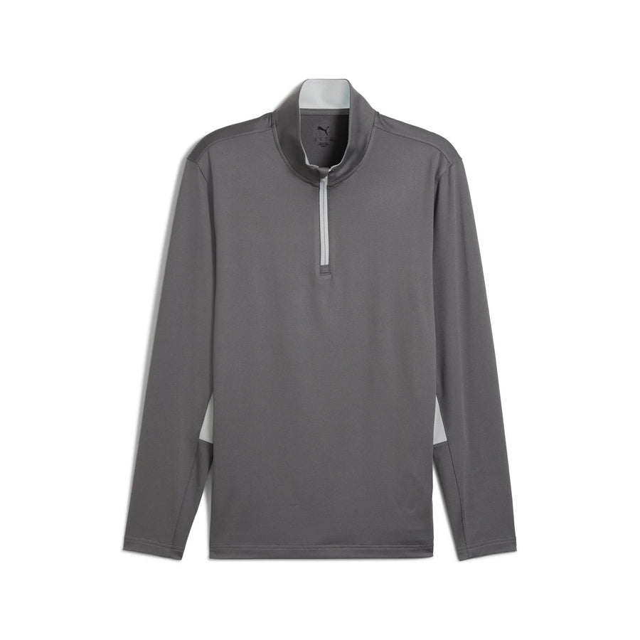 Puma Pure 2.0 1/4 Zip Golf Pullover - Gray