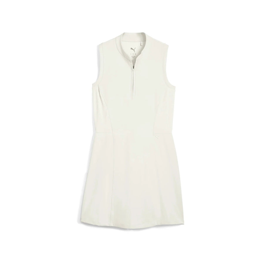 Robe de golf sans manches Puma Aerlon à col montant - Blanc