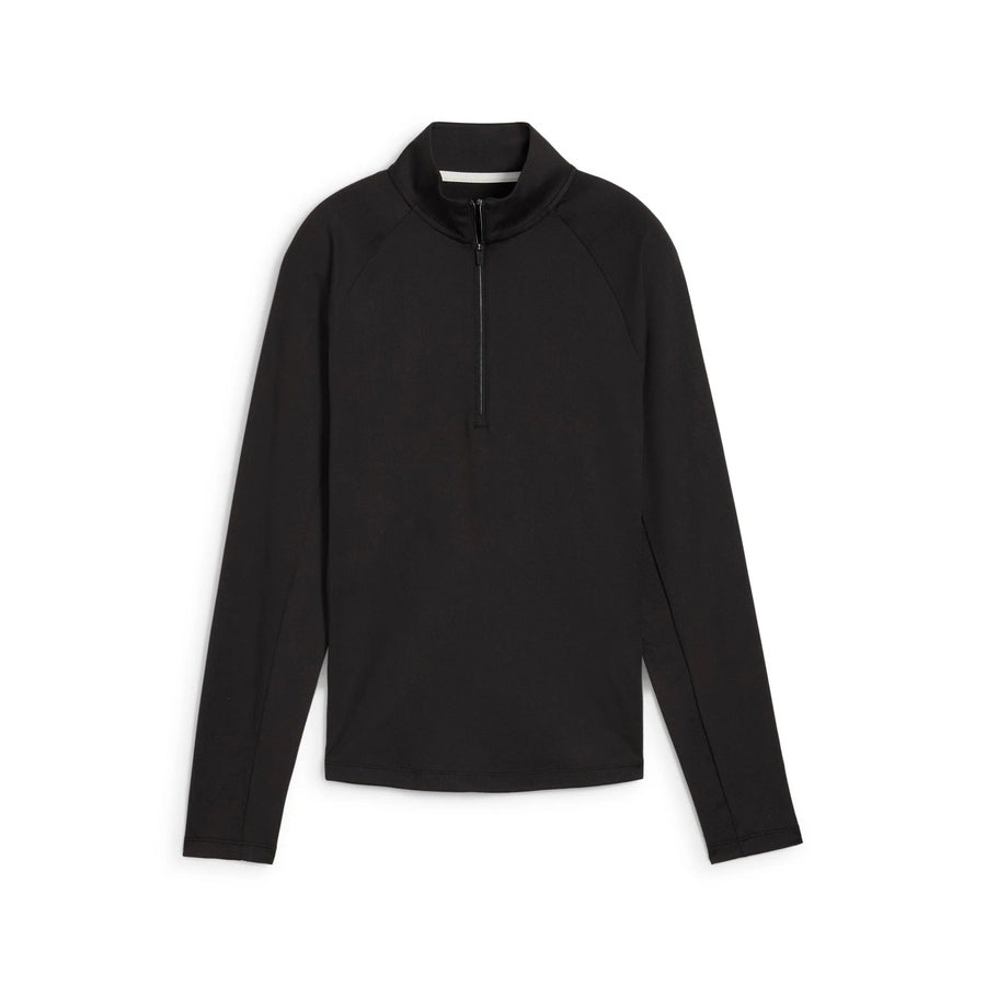 Puma Ladies Pure 2.0 1/4 Zip Pullover - Black