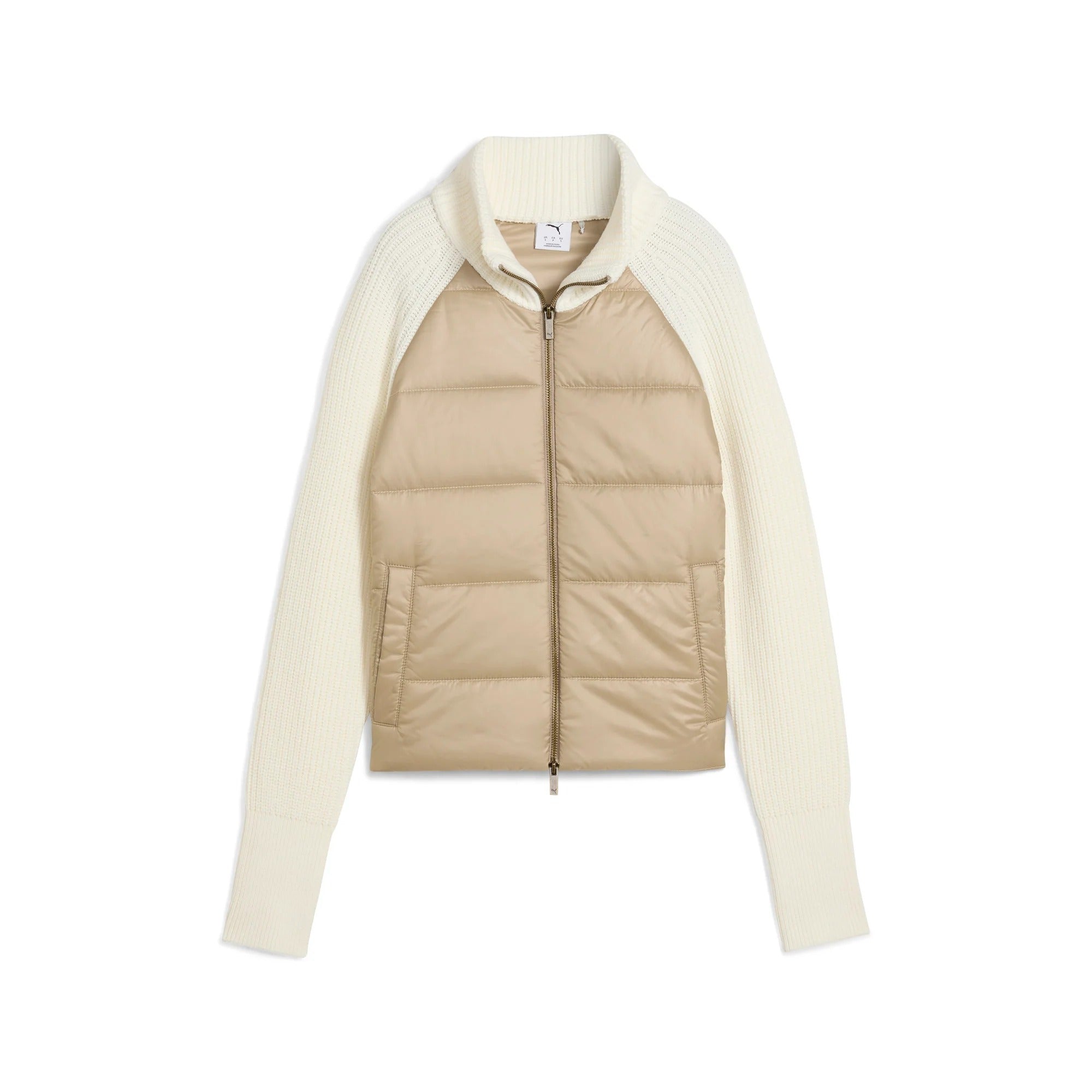 Puma Ladies Hybrid Sweater  Golf Jacket - Beige