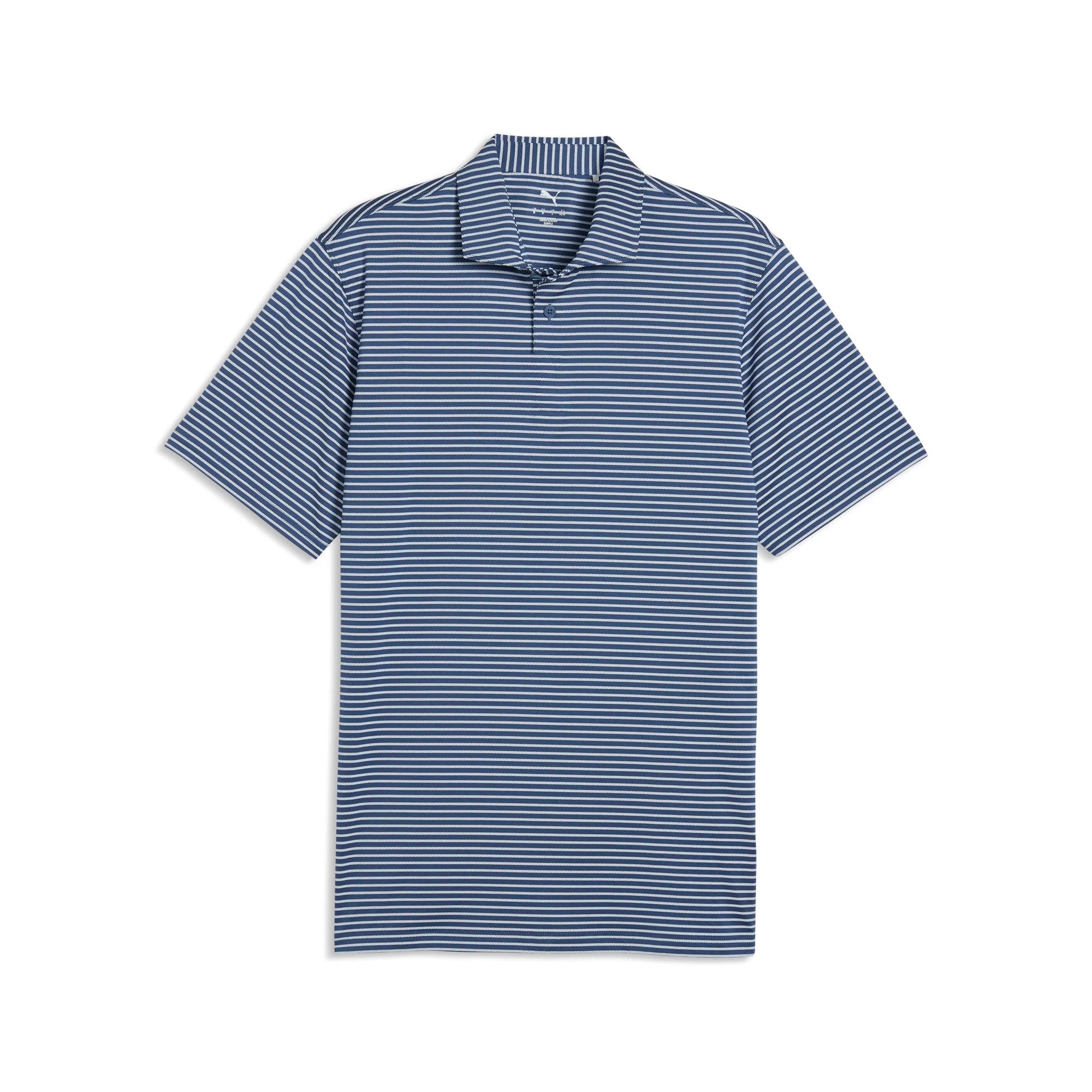 Puma BRRR Stripe Golf Polo - Indigo