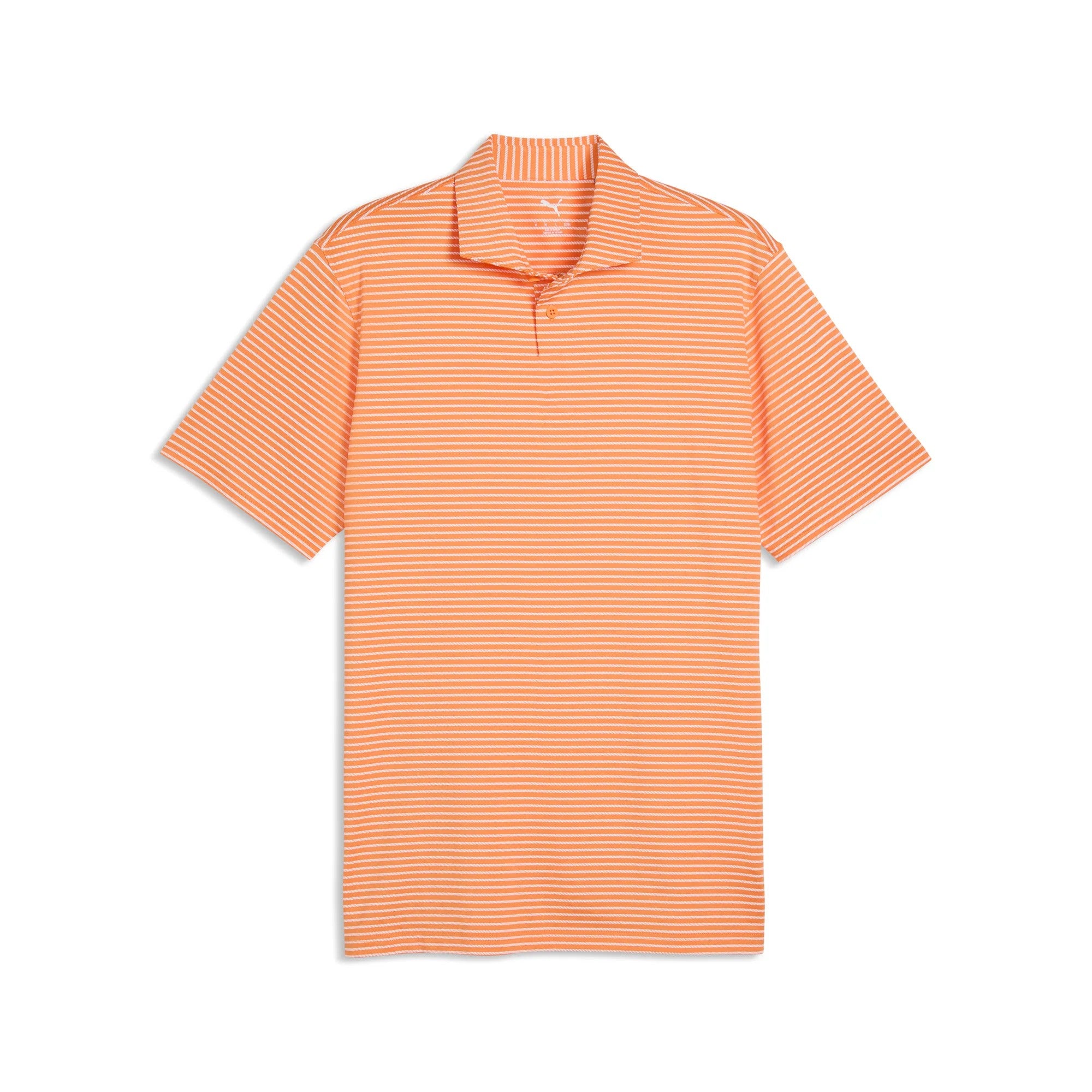 Puma BRRR Stripe Golf Polo - Orange