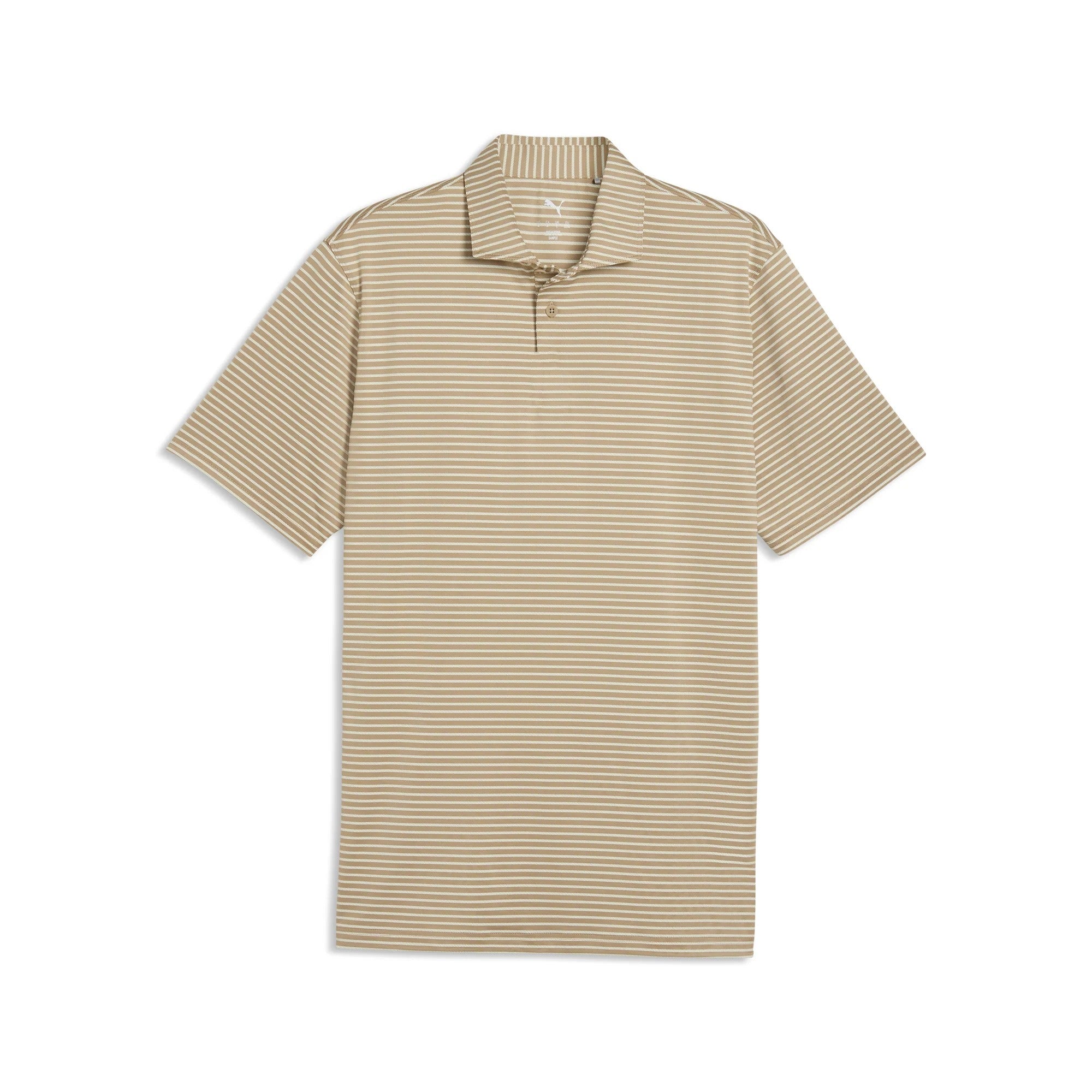 Puma BRRR Stripe Golf Polo - Brown