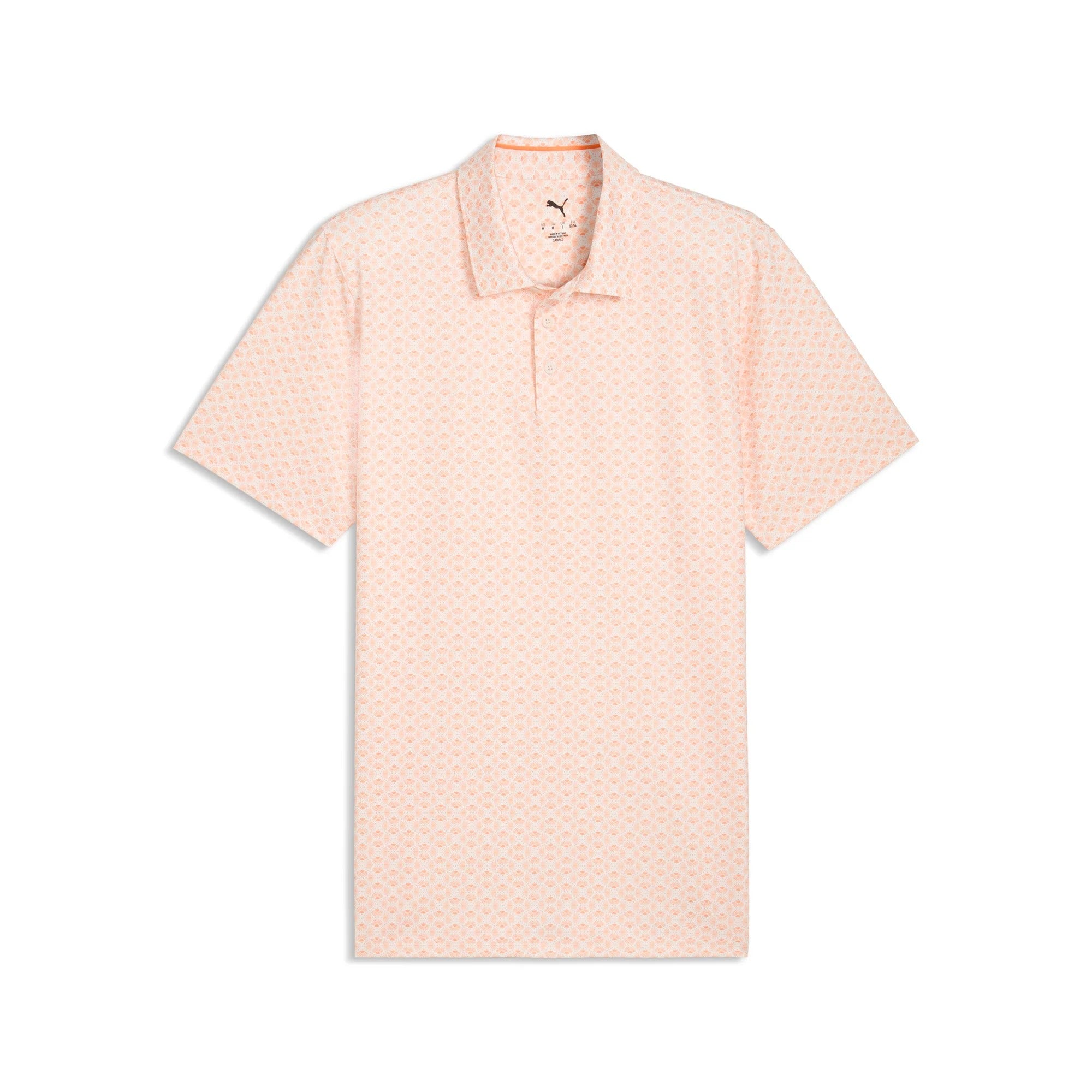 Puma MATTR Scallop BN Golf Polo - Orange