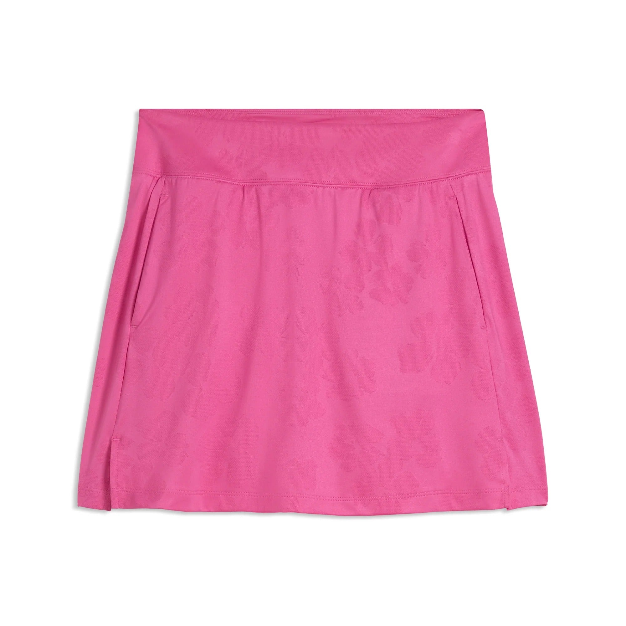 Puma Ladies Lana Floral Lace Jacquard 16" Golf Skirt - Pink