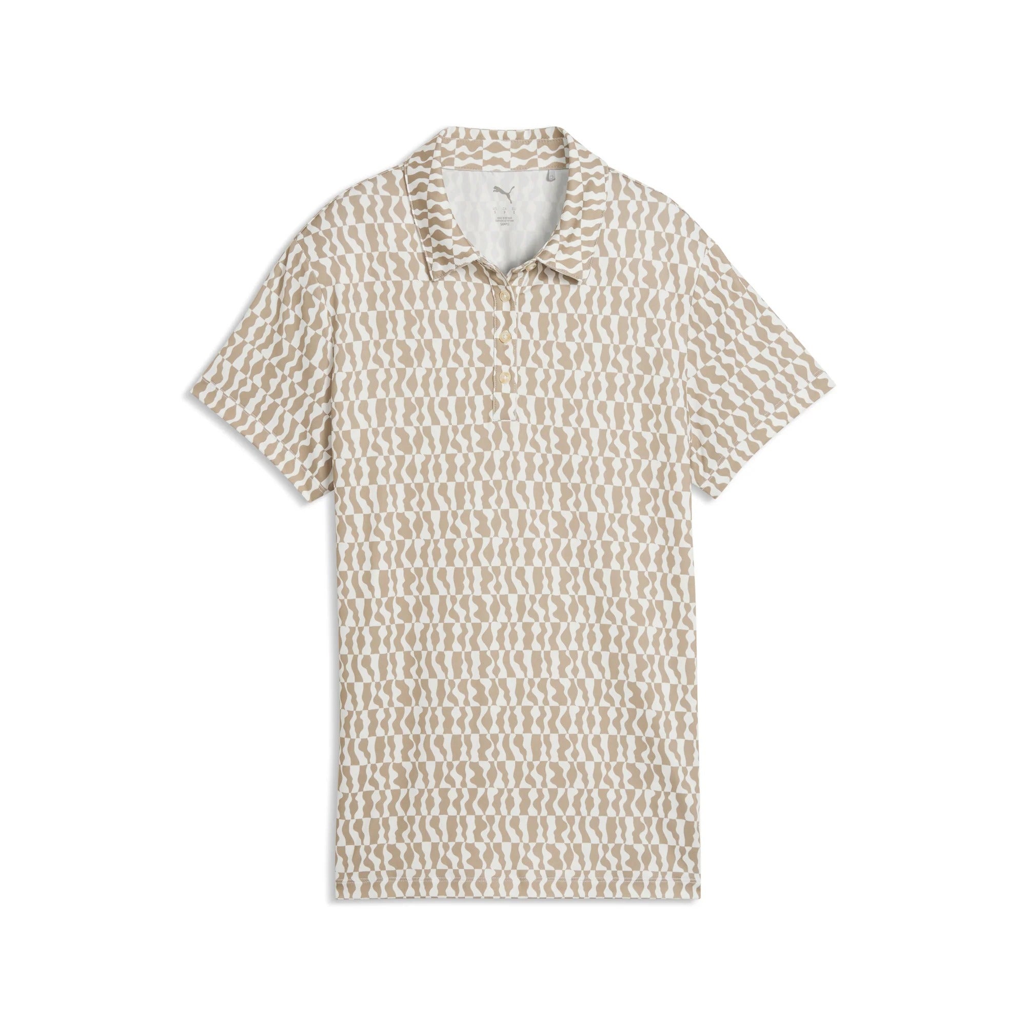 Puma Ladies CLOUDSPUN Wavey Golf Polo - Beige