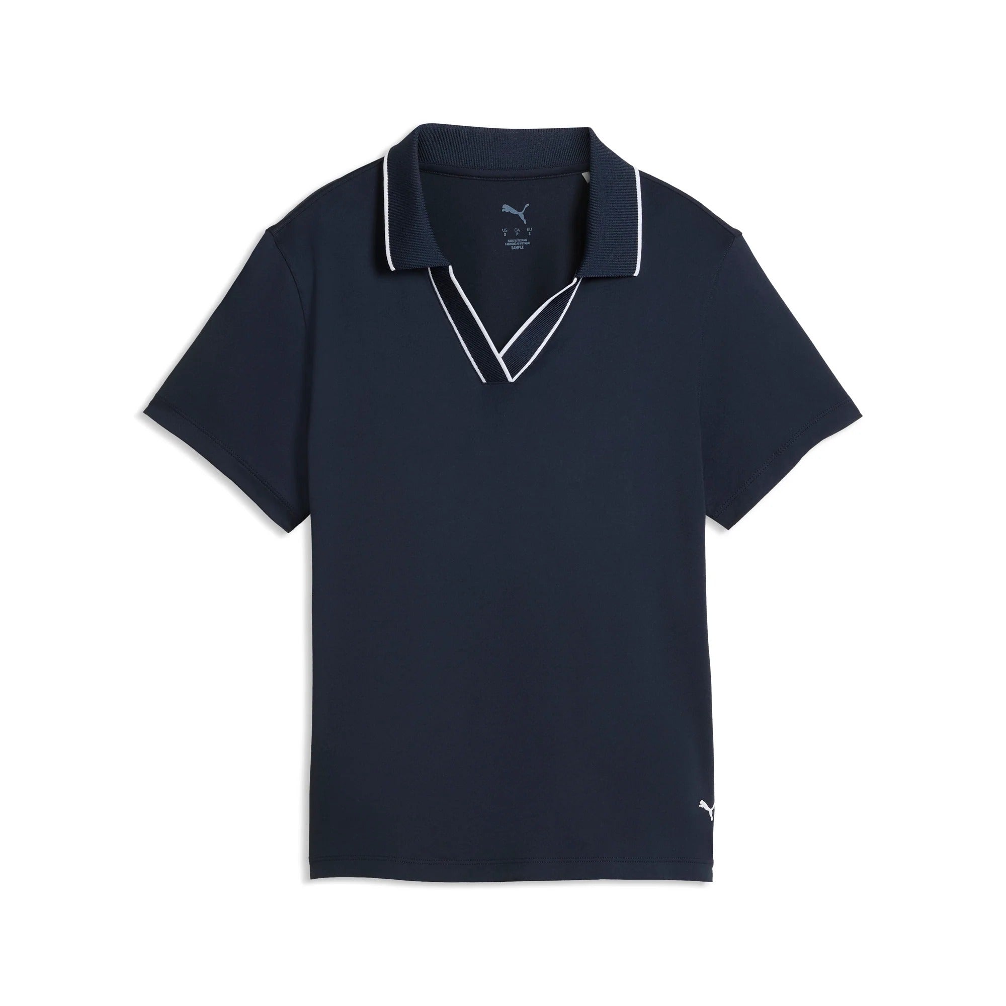 Puma Ladies CLOUDSPUN Essential Short Sleeve Golf Polo - Navy