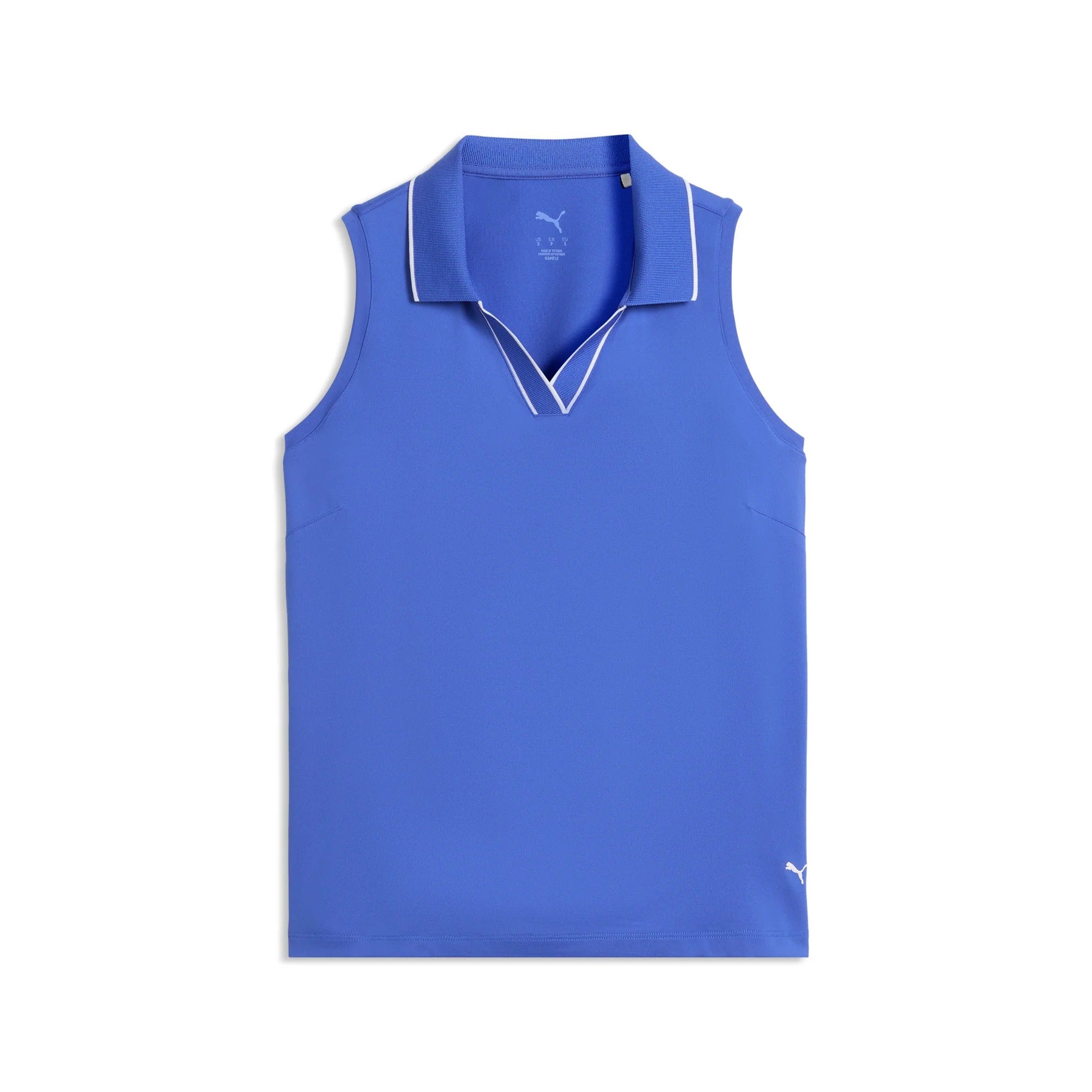 Puma Ladies CLOUDSPUN Essential Sleeveless Golf Polo - Blue