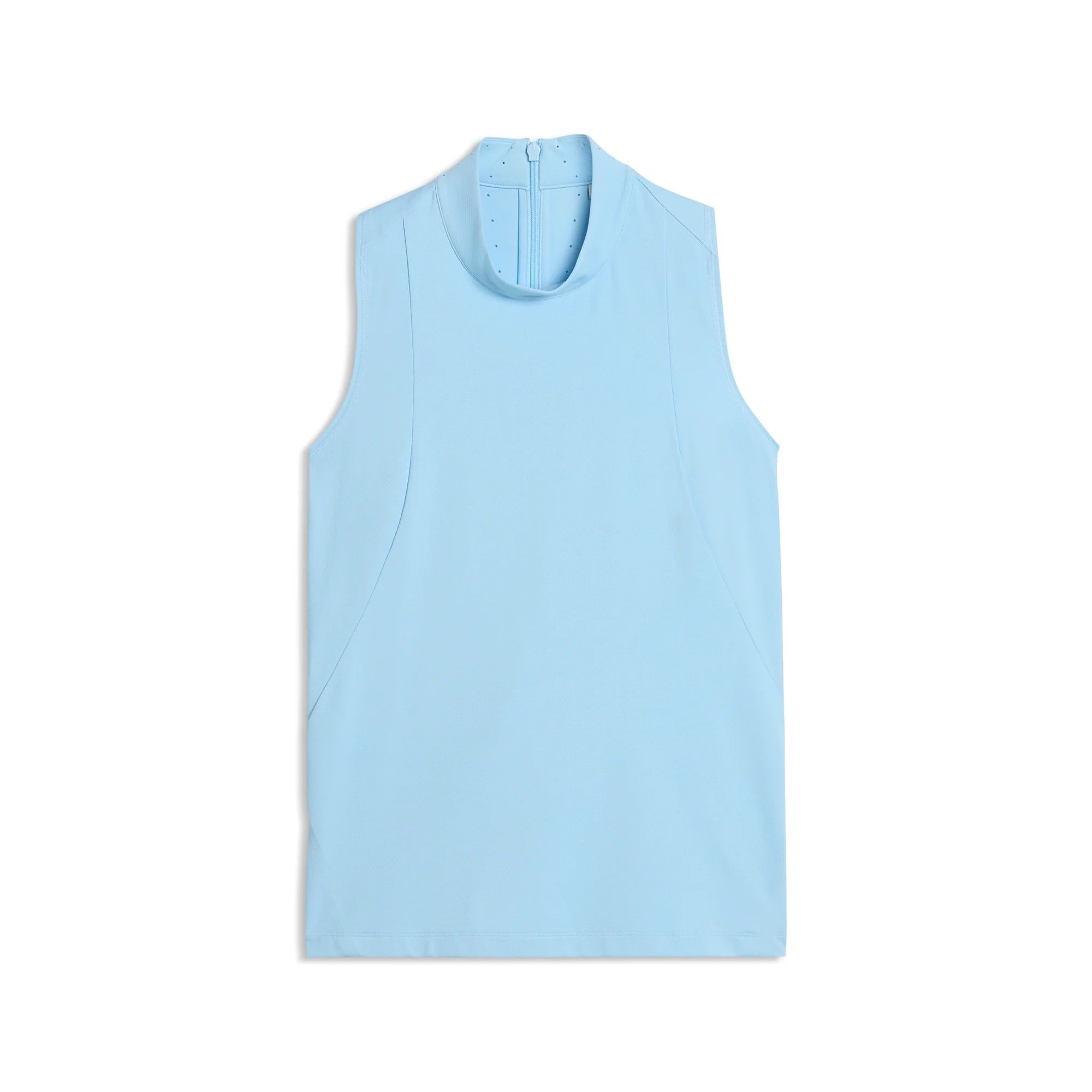 Puma Ladies Nylon Sport Sleeveless Mockneck Golf Polo - Blue