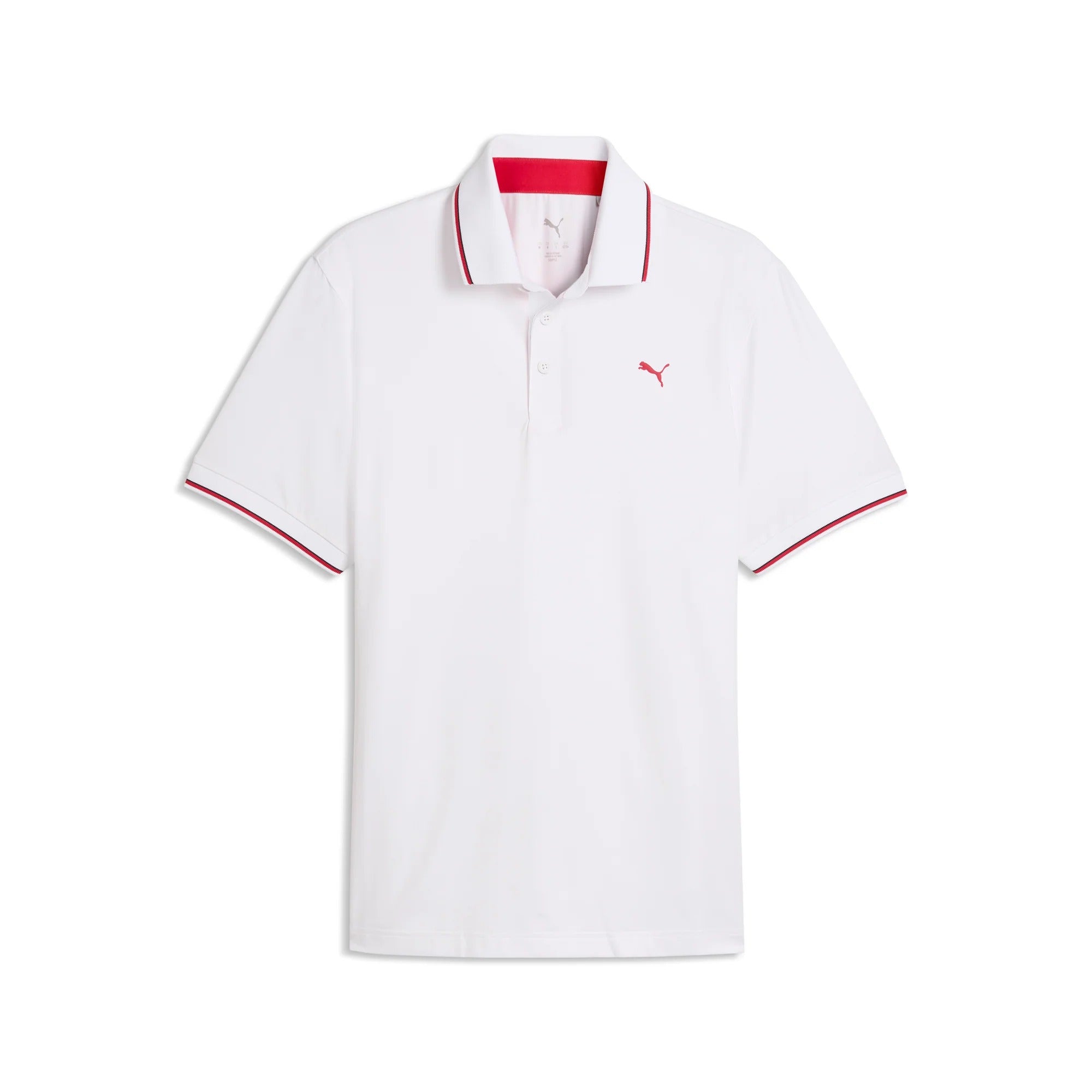 Puma MATTR Maple Leaf Solid Golf Polo - White