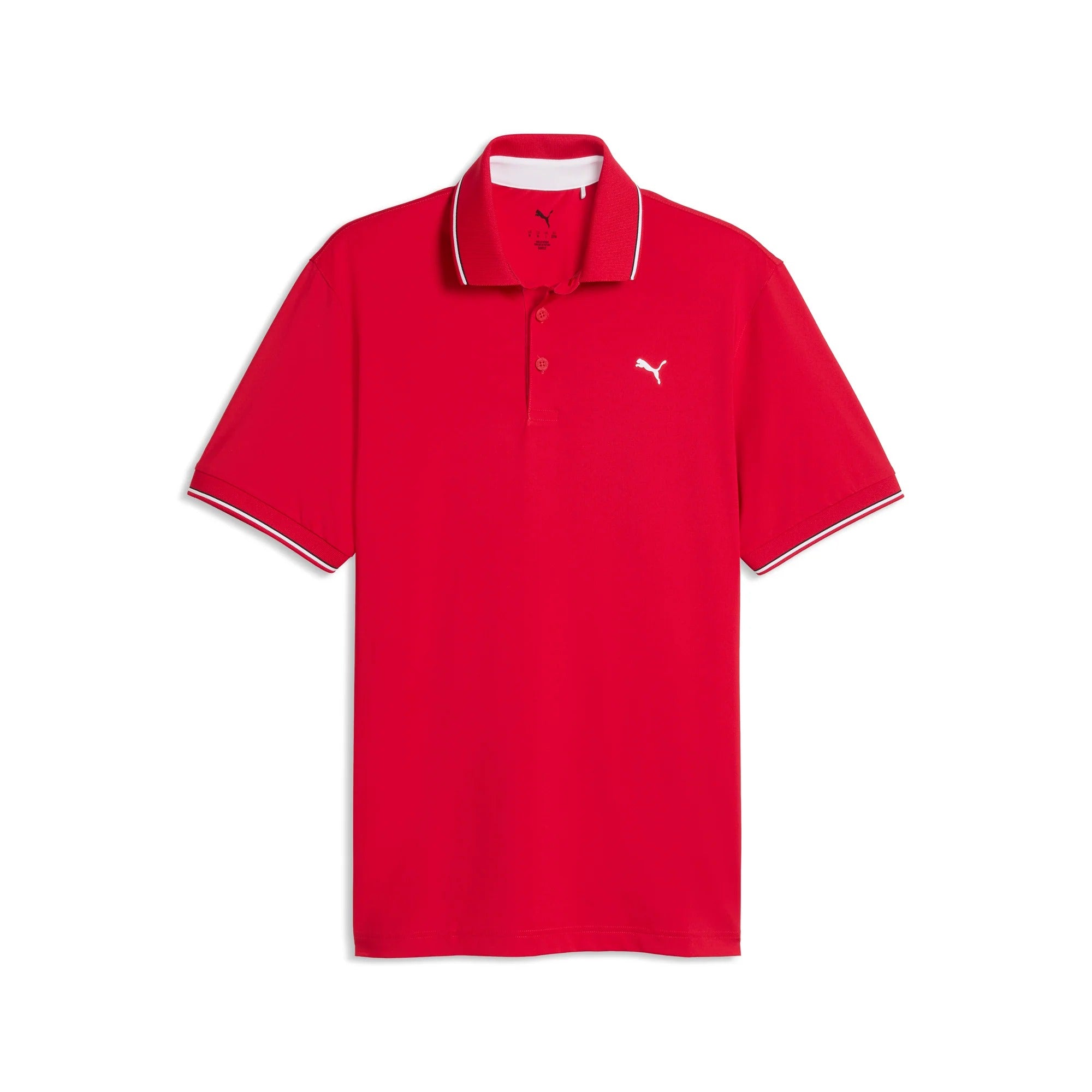 Puma MATTR Maple Leaf Solid Golf Polo - Red