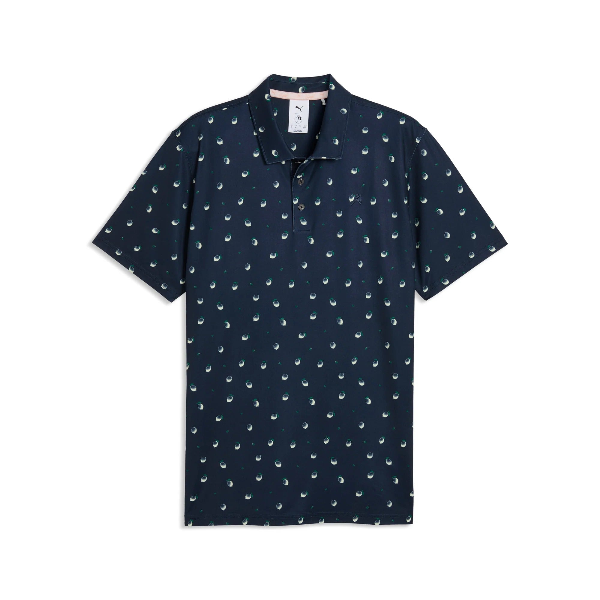Puma x AP CLOUDSPUN Lemon Golf Polo - Navy