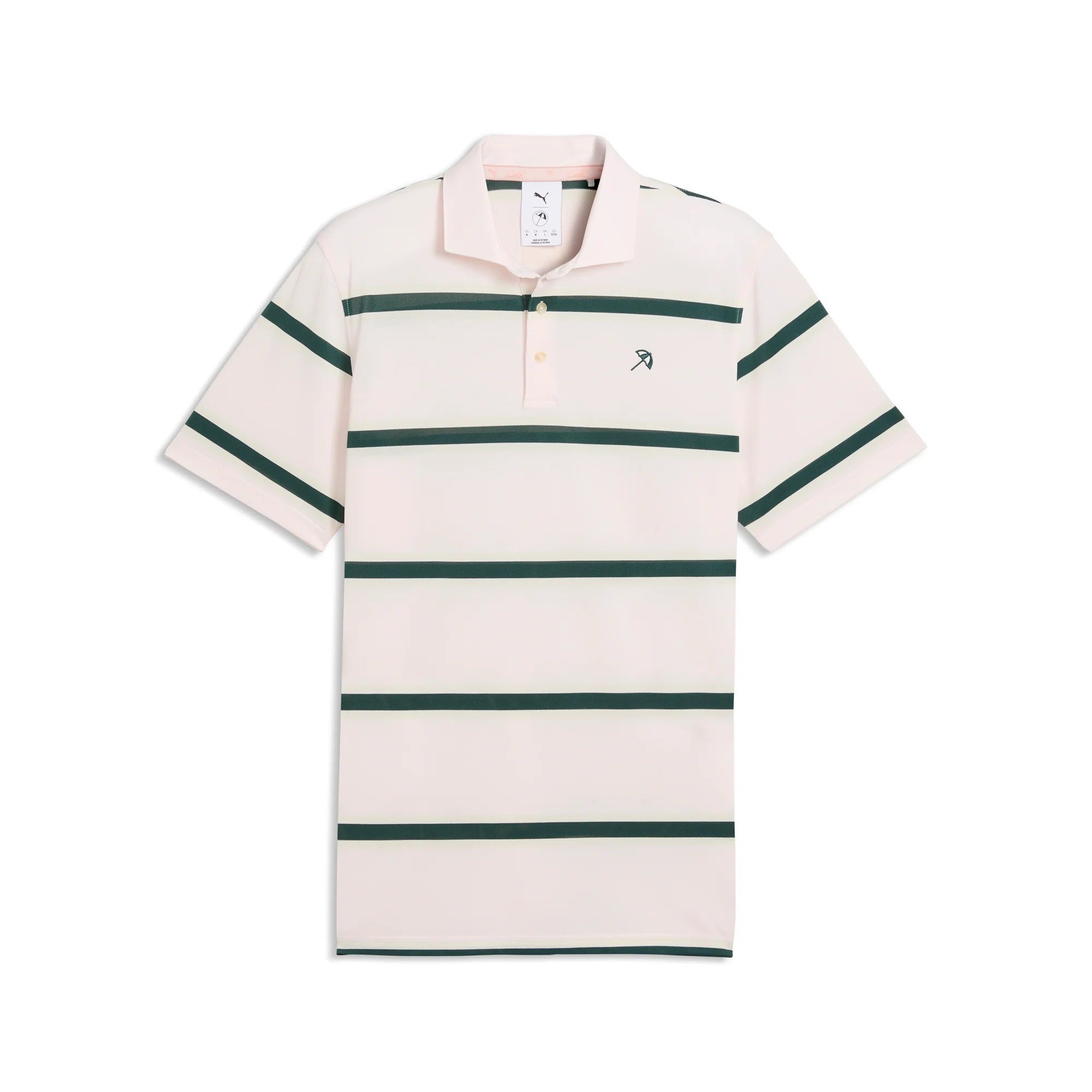 Puma x AP Pique Stripe Golf Polo - Rose