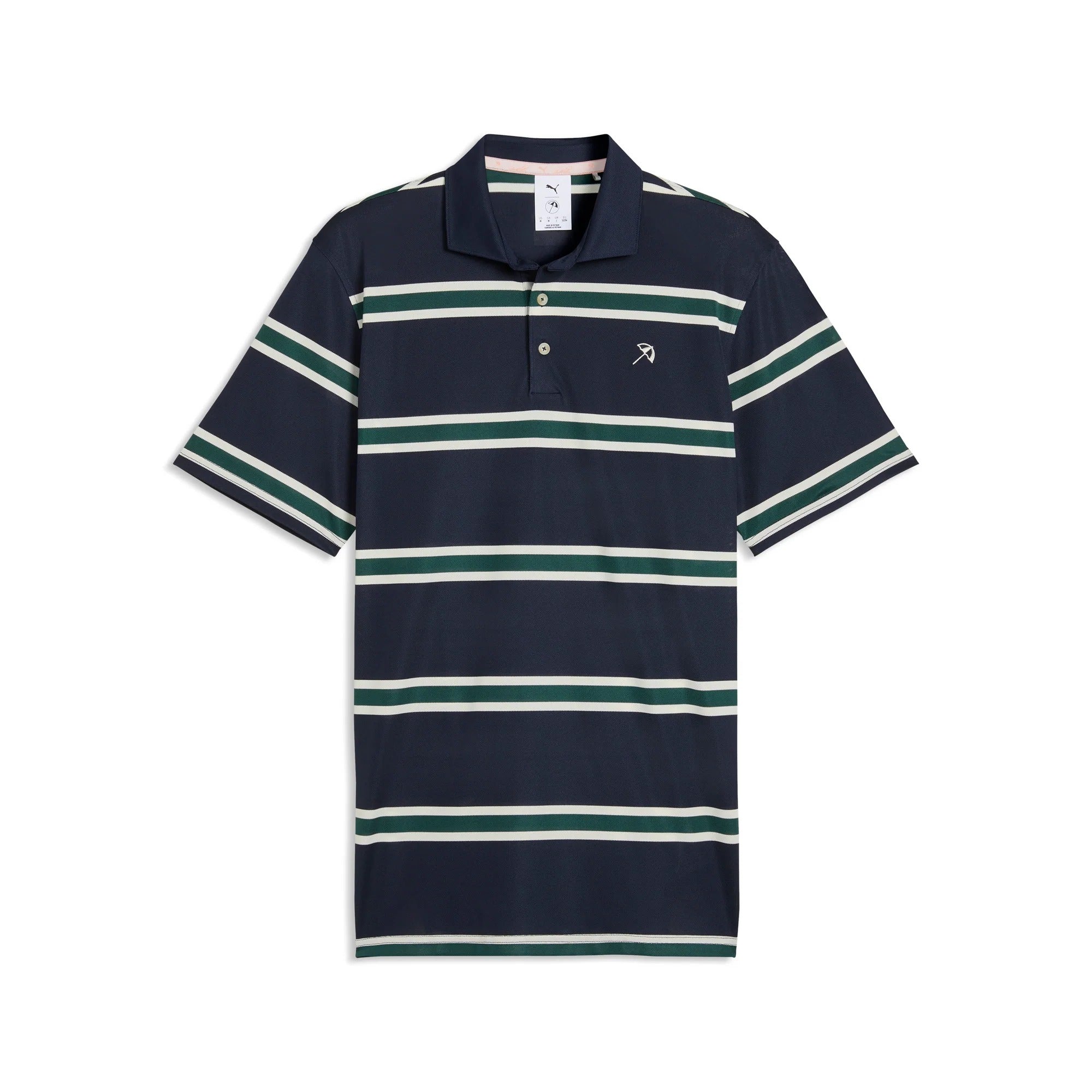 Puma x AP Pique Stripe Golf Polo - Navy