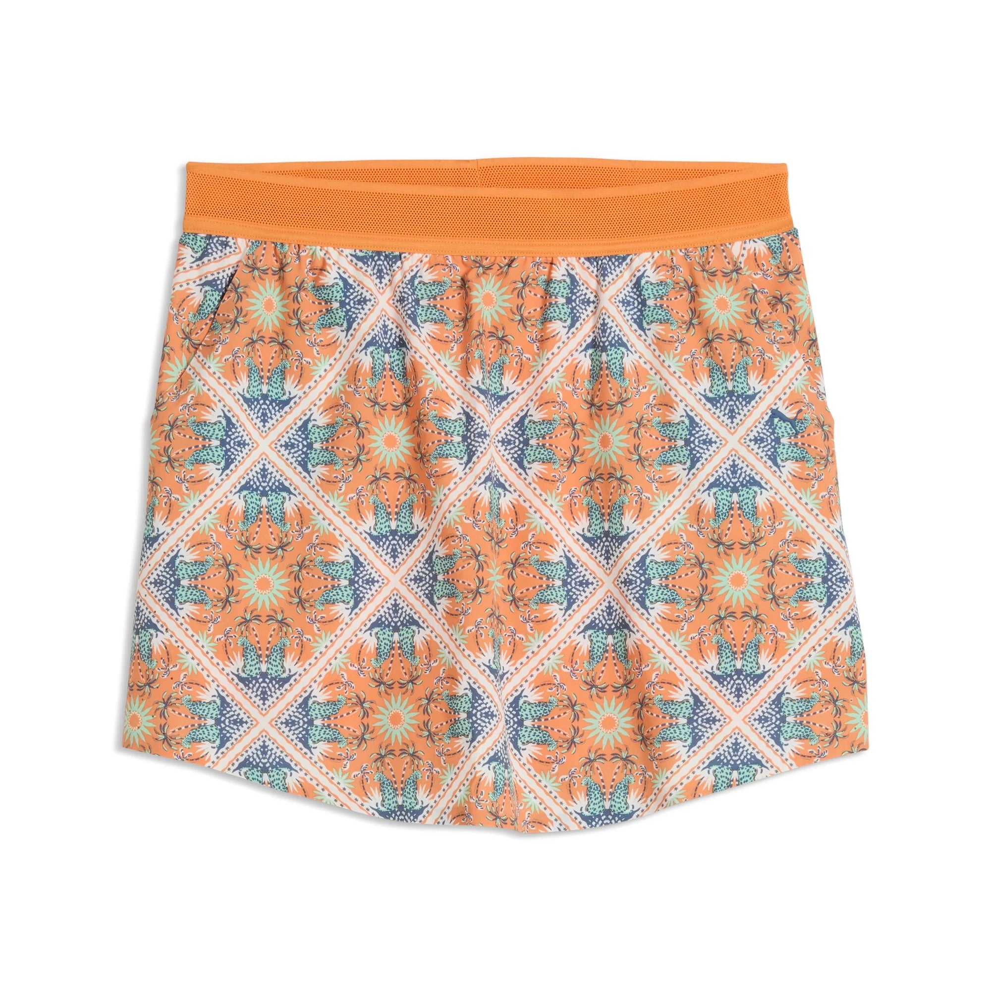 Puma Ladies Lettie Leopard 15.5" Golf Skirt - Orange