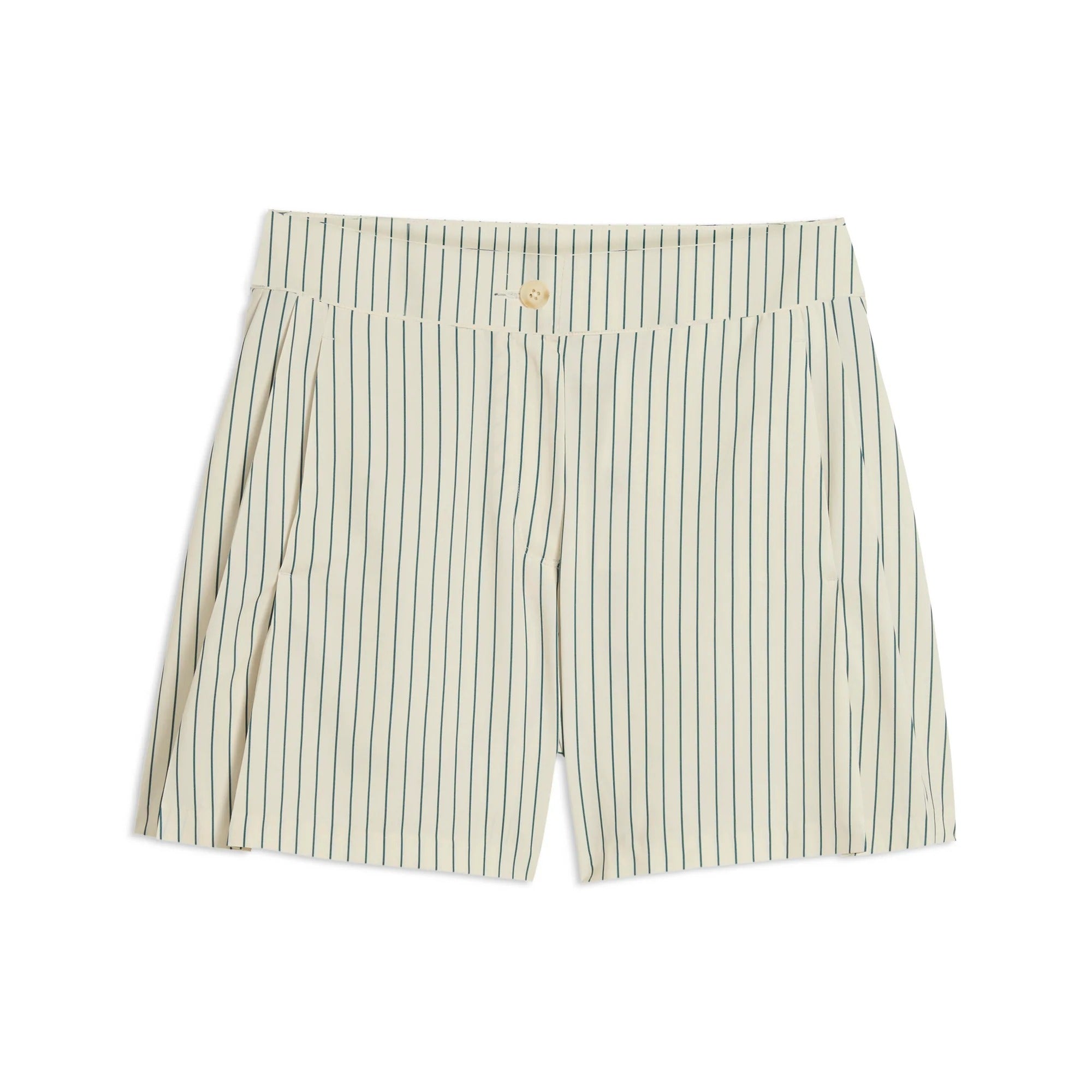 Puma Ladies AP Pinstripe Golf Shorts - Off White