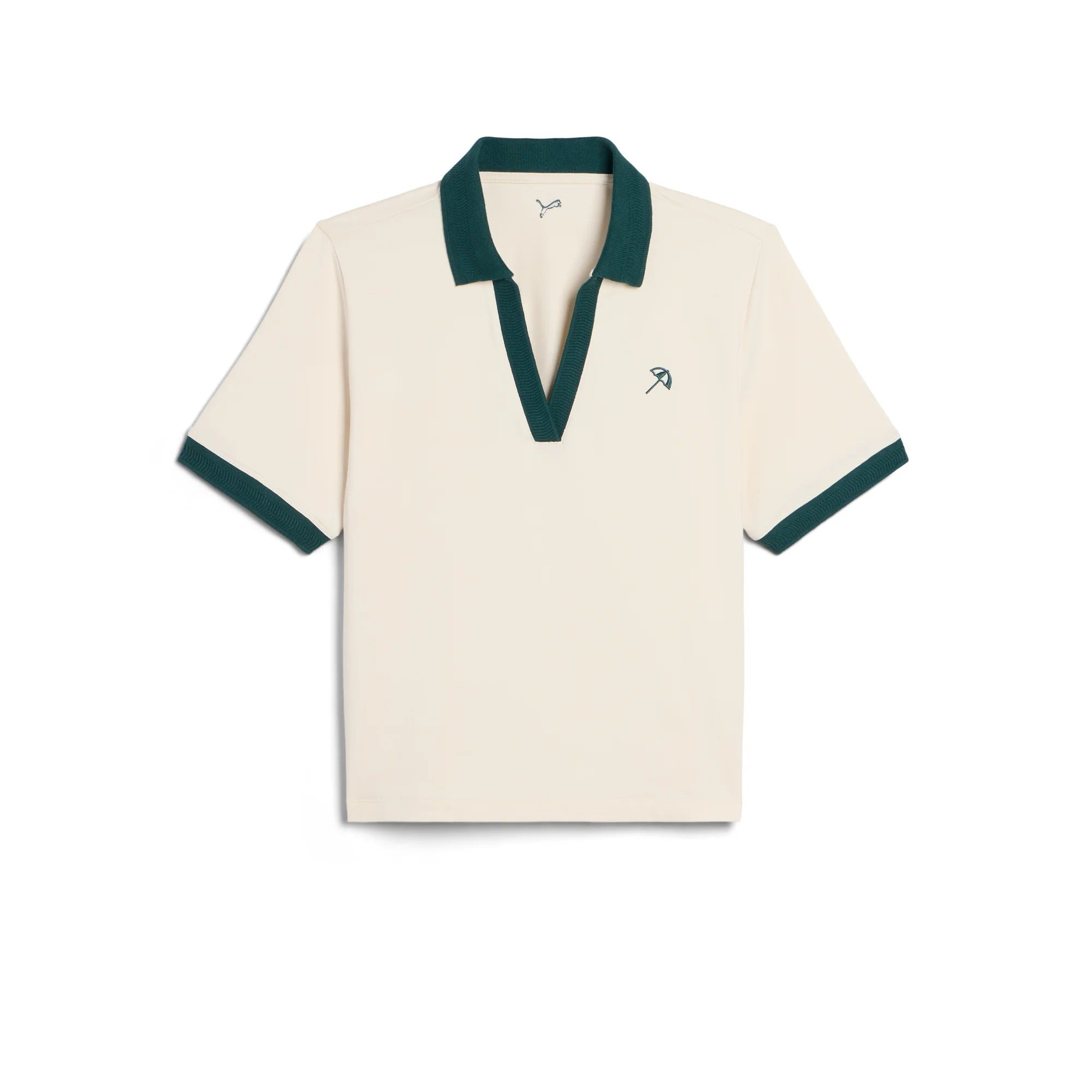 Puma Ladies PUMA x AP Modalon Short Sleeve Polo - Off White