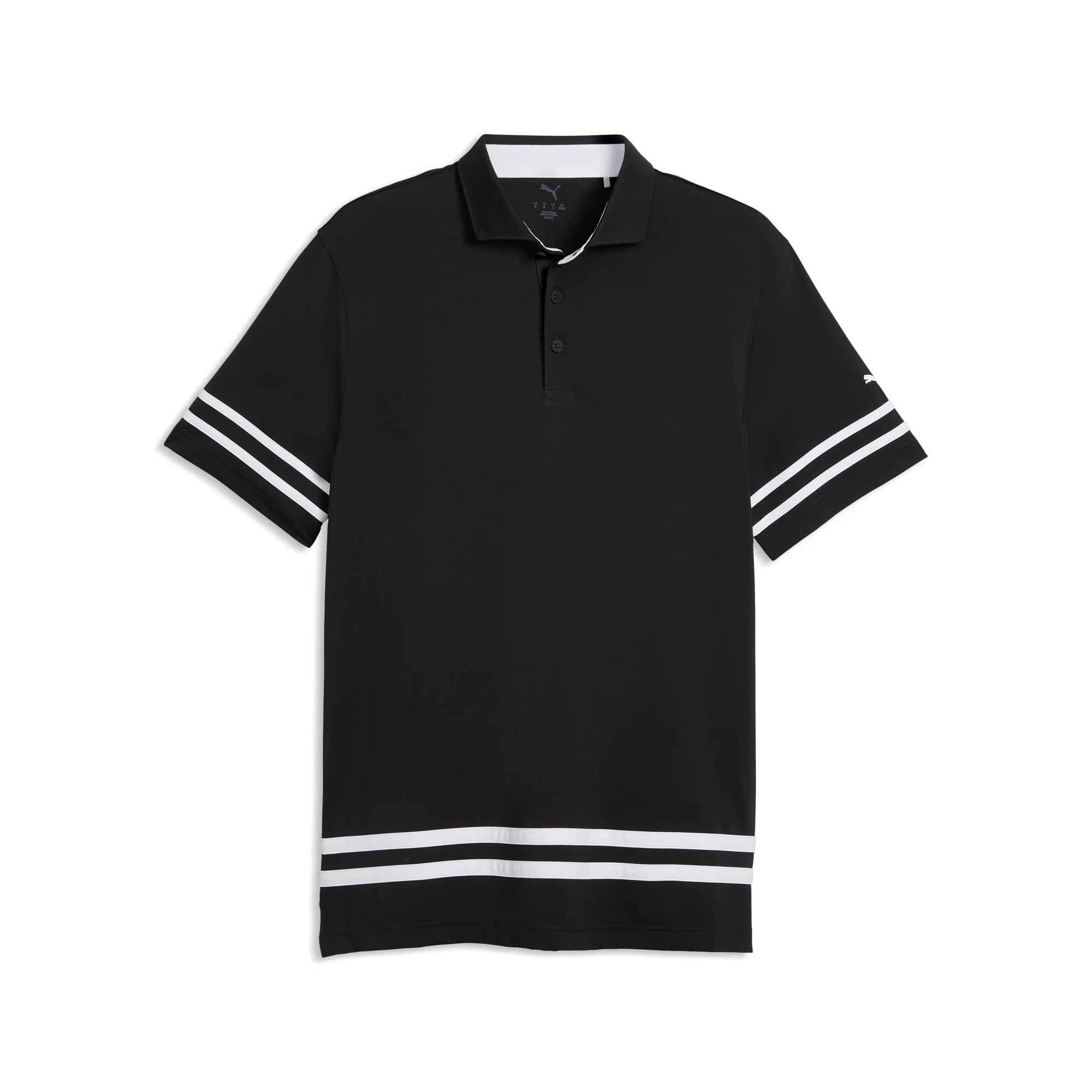 Puma MATTR Maple Leaf Jersey Golf Polo - Black