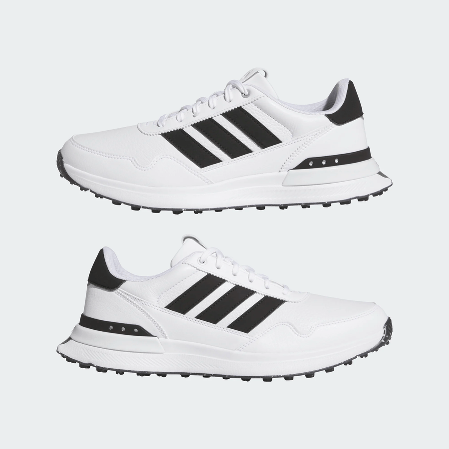 Adidas S2G 26 Leather Spikeless Golf Shoes - White/Black