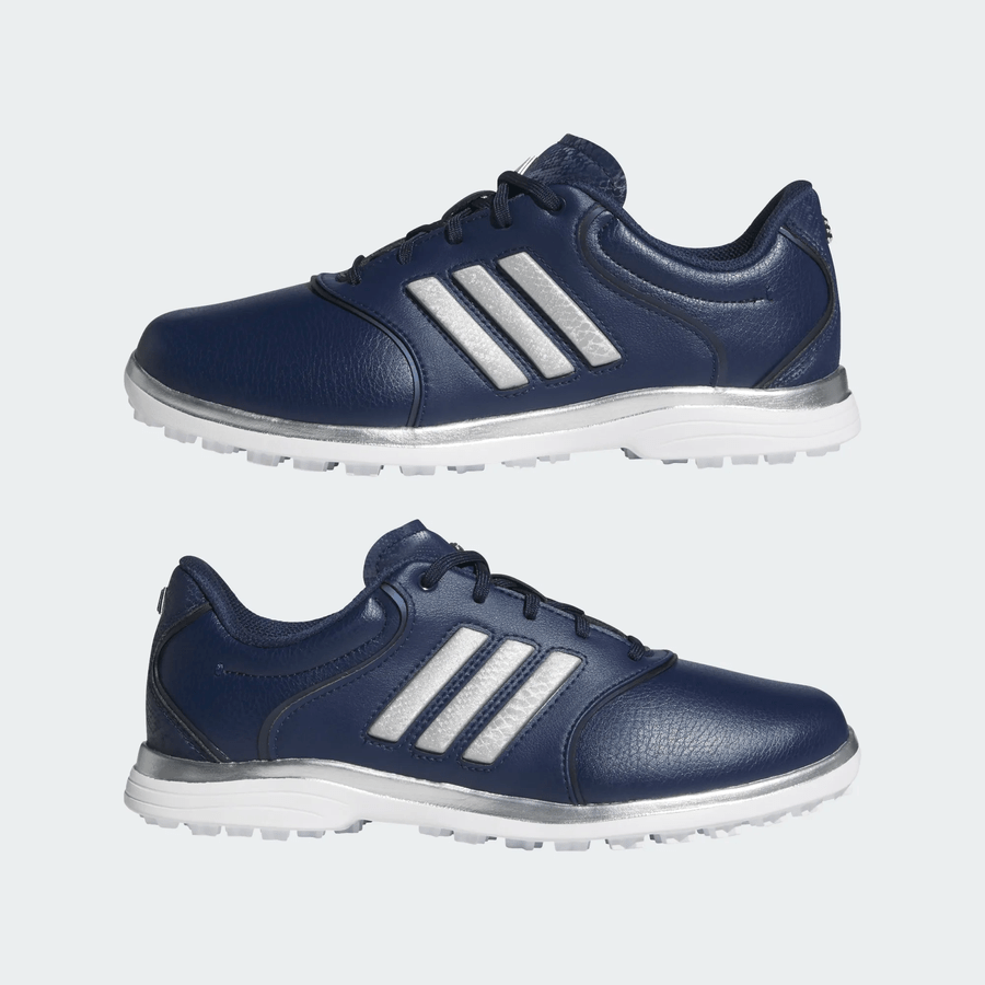 Adidas Ladies Alphaflex Zoysia Spikeless Golf Shoes - Navy/Silver