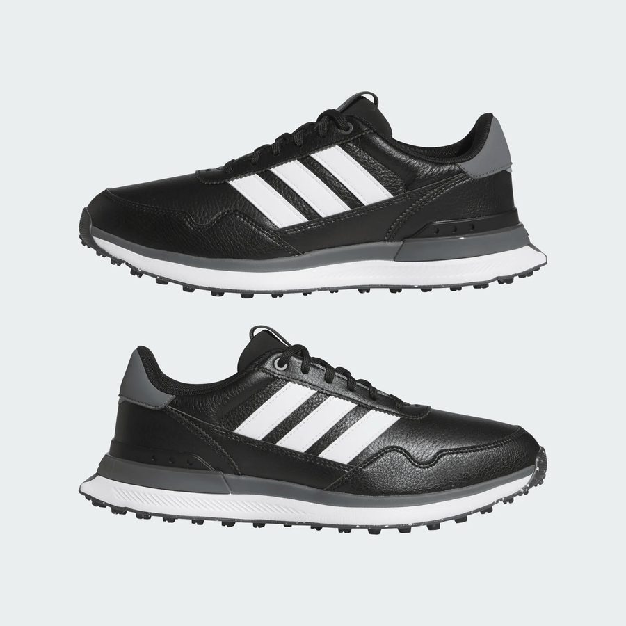 Adidas S2G 26 Leather Spikeless Golf Shoes - Black/White