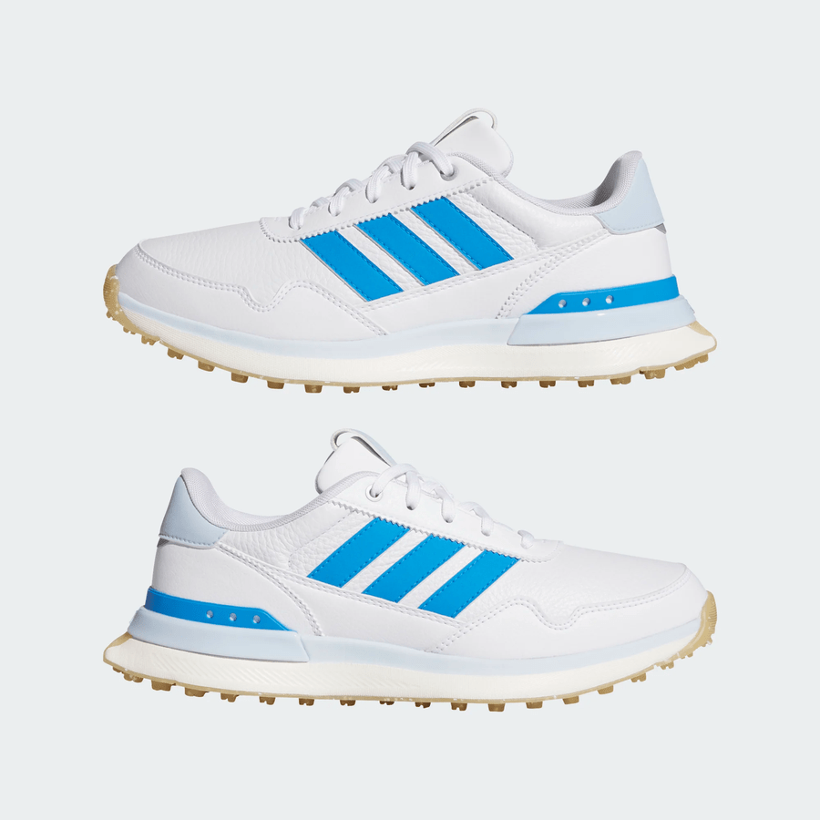 Adidas Ladies S2G 26 Leather Spikeless Golf Shoes - White/Blue