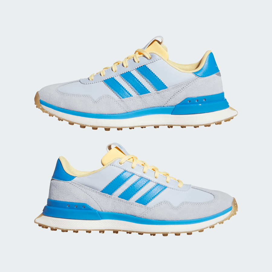Adidas Ladies S2G 26 Textile Spikeless Golf Shoes - Blue/Grey/Yellow