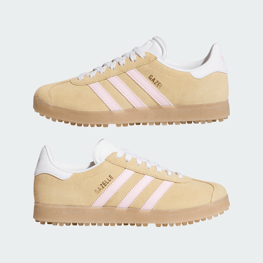 Adidas Ladies Gazelle Spikeless Golf Shoes - Orange/Pink