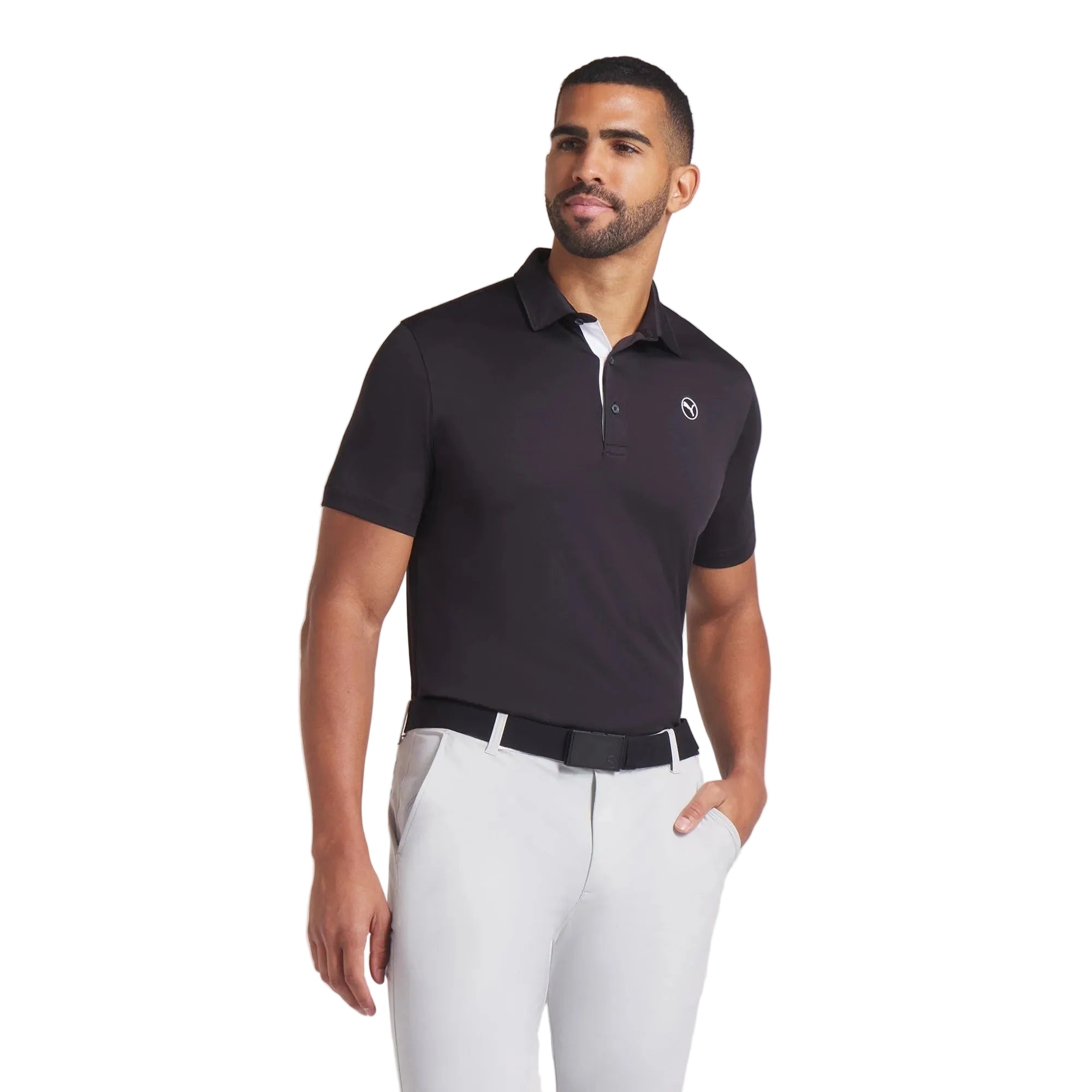 Puma Pure 2.0 LC Golf Polo - Black