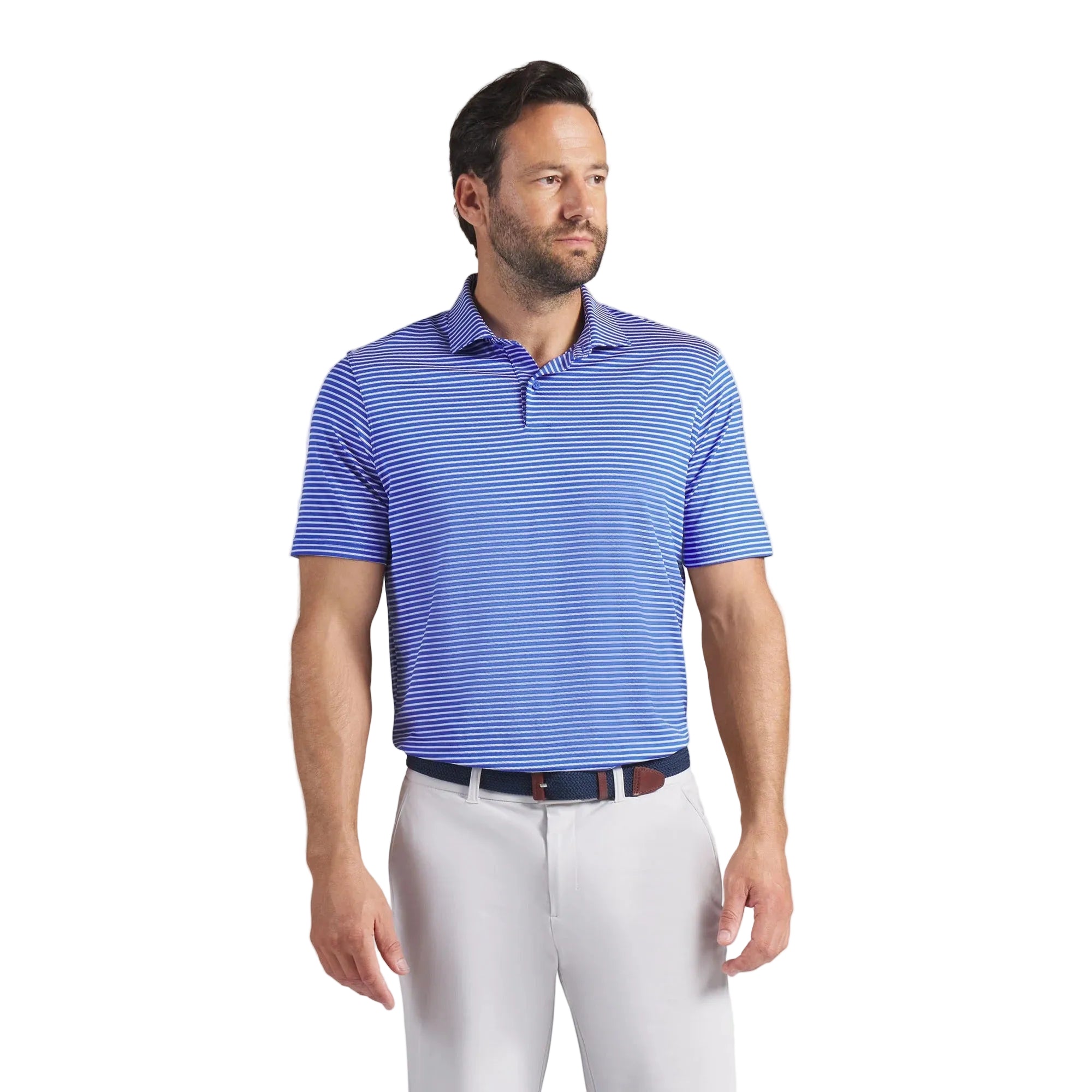 Puma BRRR Stripe Golf Polo - Blue