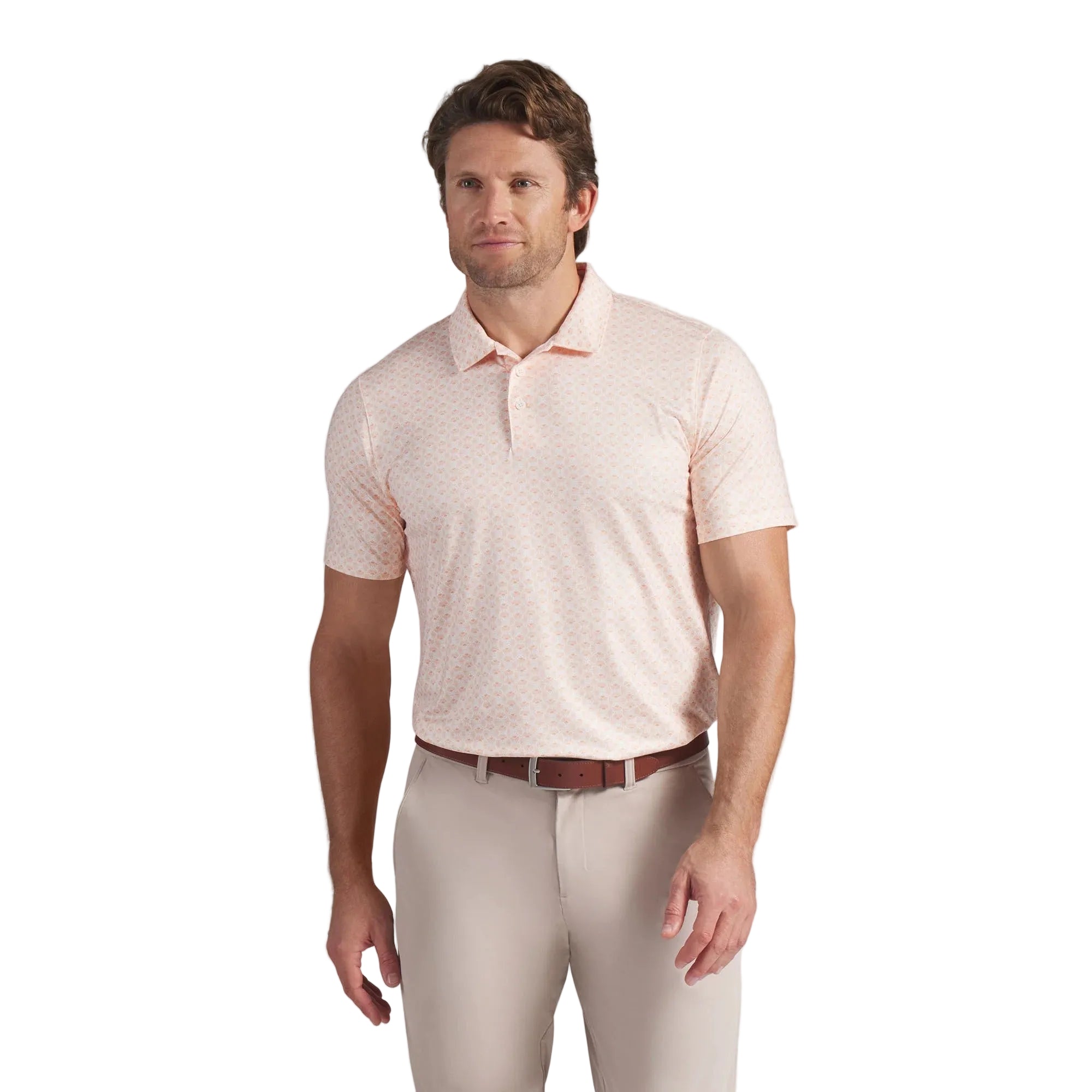 Puma MATTR Scallop BN Golf Polo - Orange