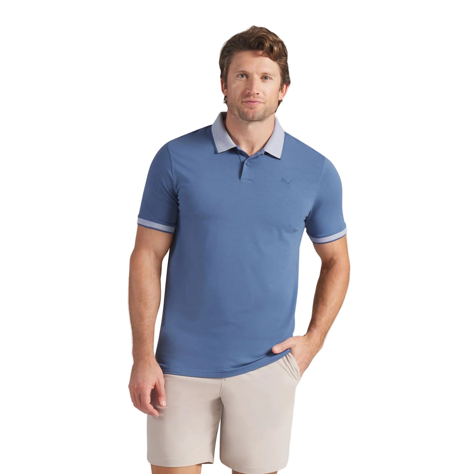 Puma Modalon Crafted LC Golf Polo - Indigo