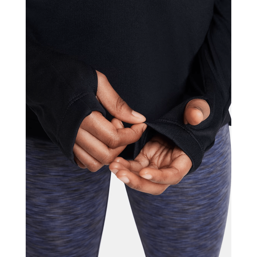 Haut à manches longues Nike Dri-FIT avec zip 1/4 pour fille