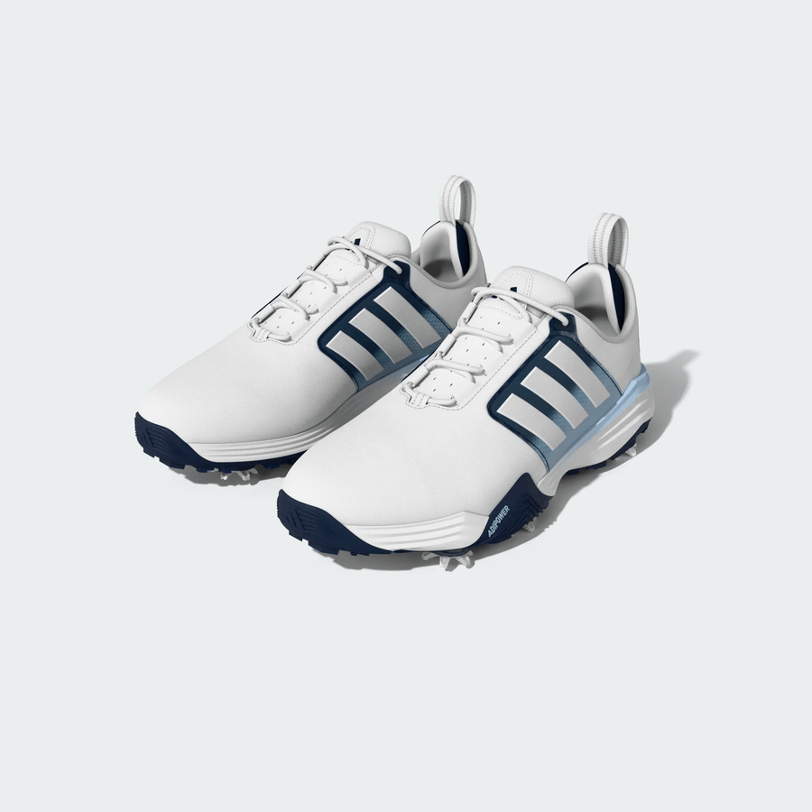 Adidas Adipower 26 chaussures de golf - Blanc/Bleu marine