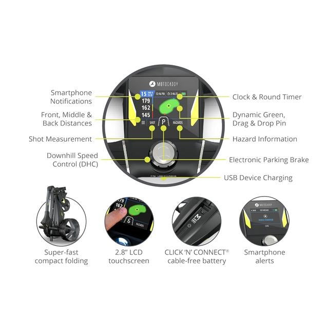 MotoCaddy M3 GPS DHC Electric Trolley
