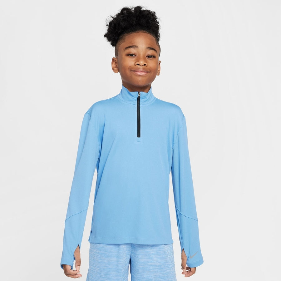 Haut Nike Dri-FIT UV à manches longues, 1/2 zip, multicolore pour grands garçons