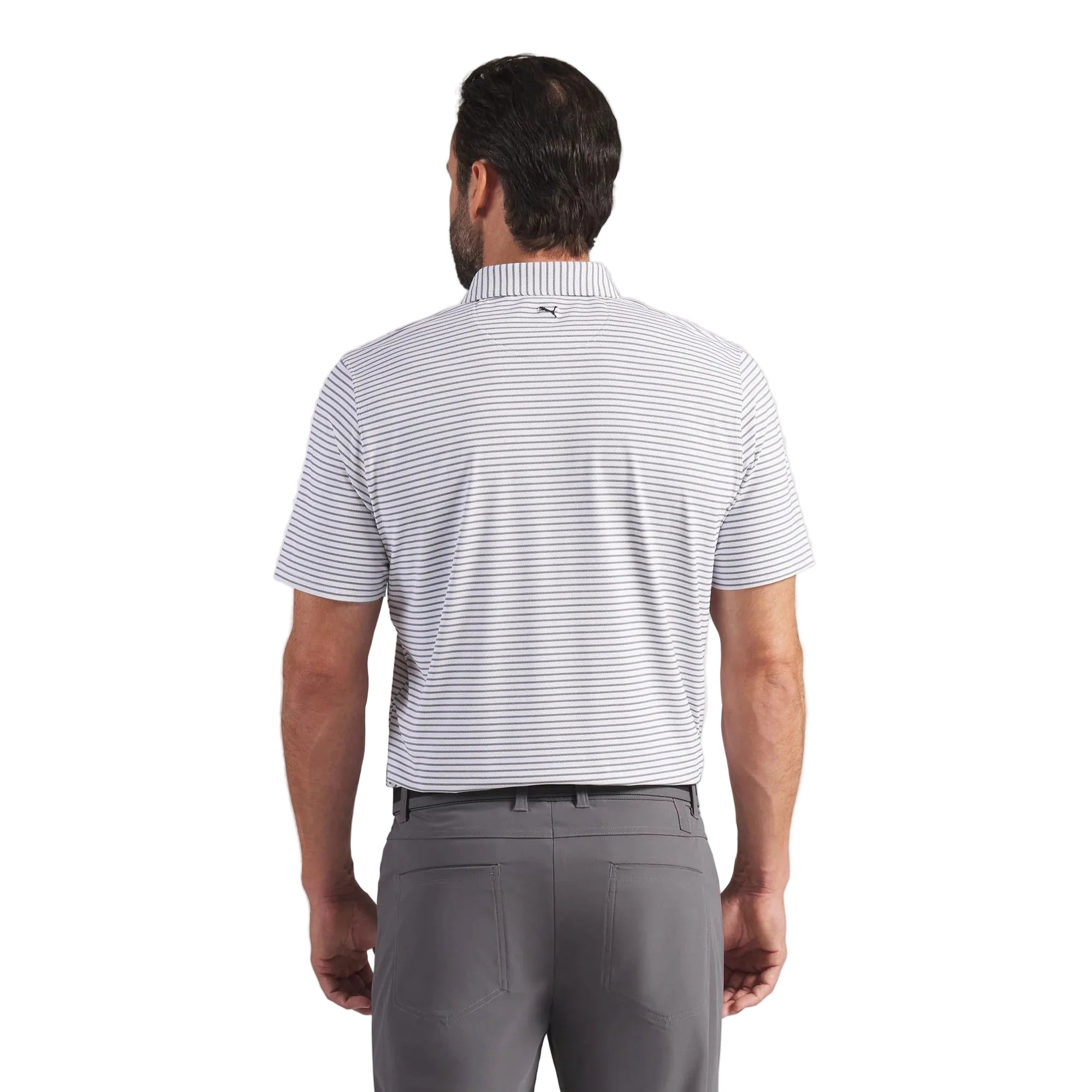 Puma BRRR Stripe Golf Polo - Black