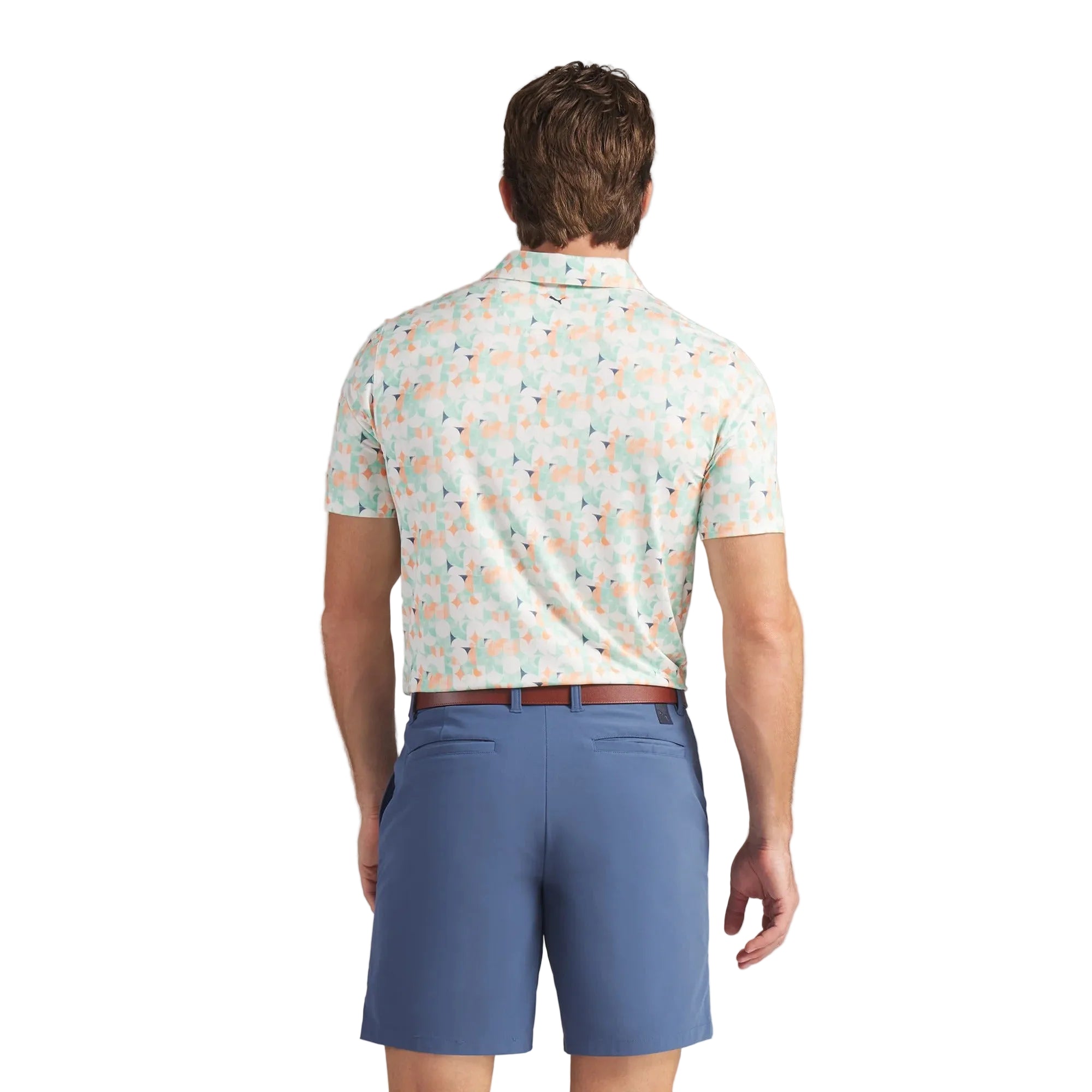 Puma MATTR Deco BN Golf Polo - White/Orange