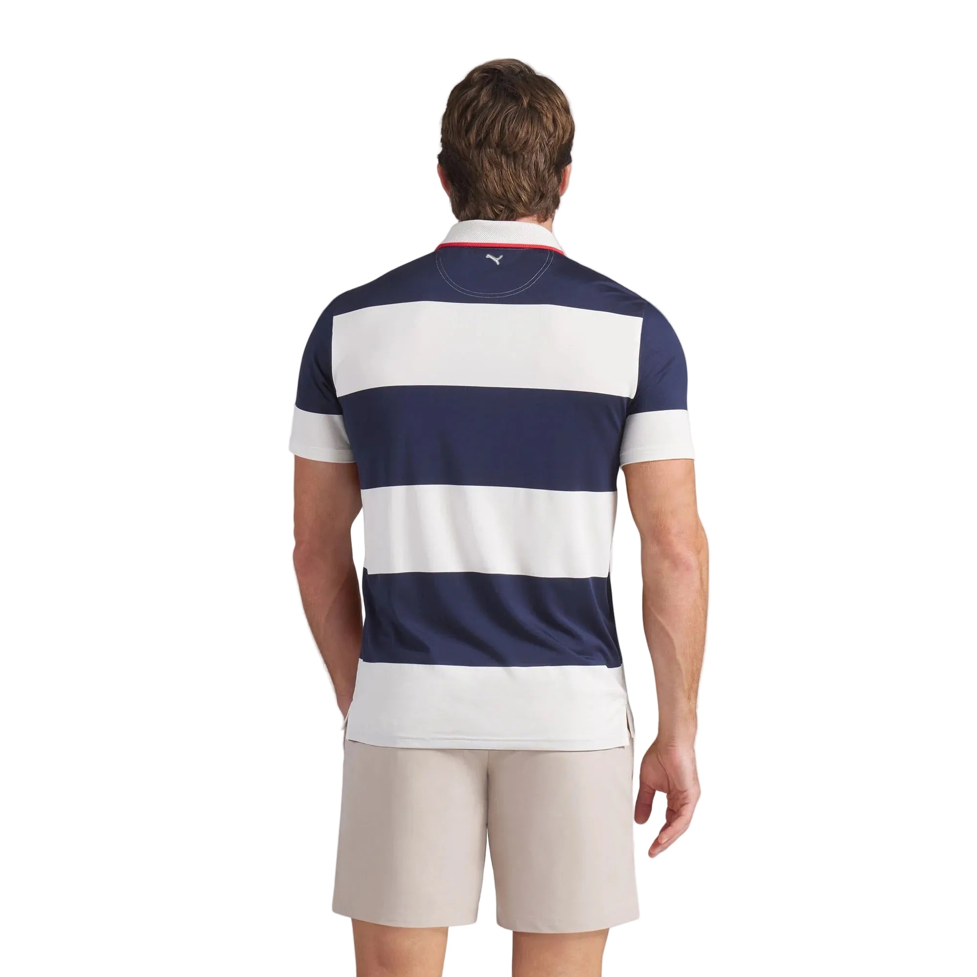 Puma CLOUDSPUN Rugby BN Golf Polo - White/Navy